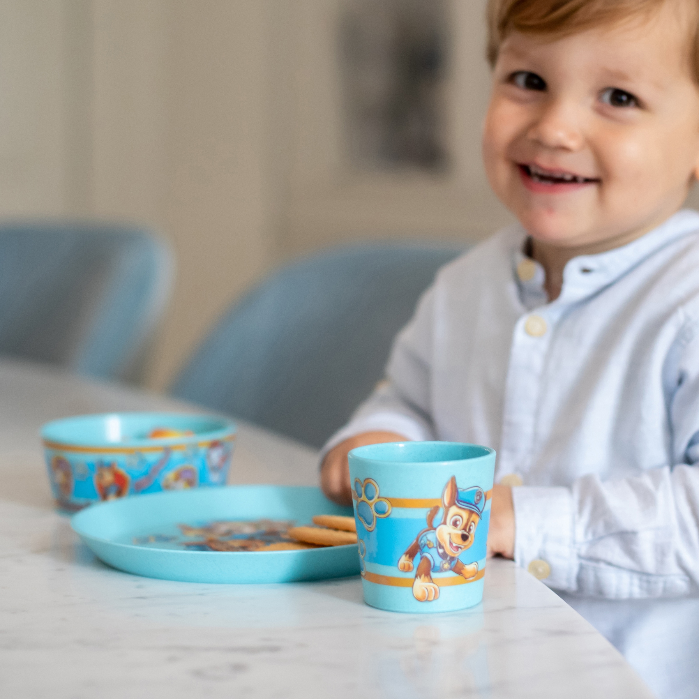 KOZIOL Kindergeschirr-Set »CONNECT PAW PATROL«, (Set, 3 tlg., je 1 Kinderbecher, Kinderschale, Kinderteller), Made in Germany, 3 Teile, für 1 Person