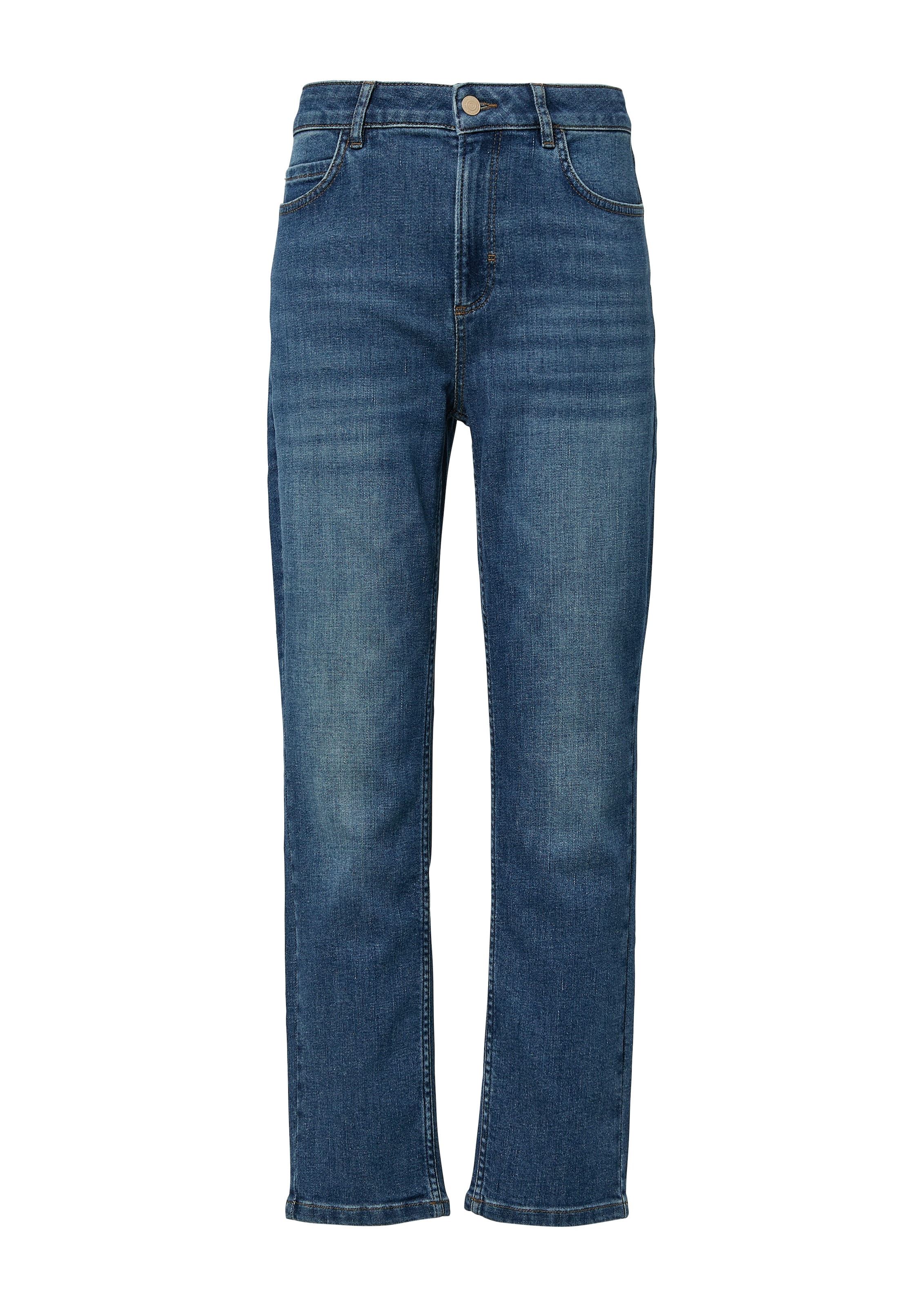 comma casual identity Straight-Jeans mit hohem Bund