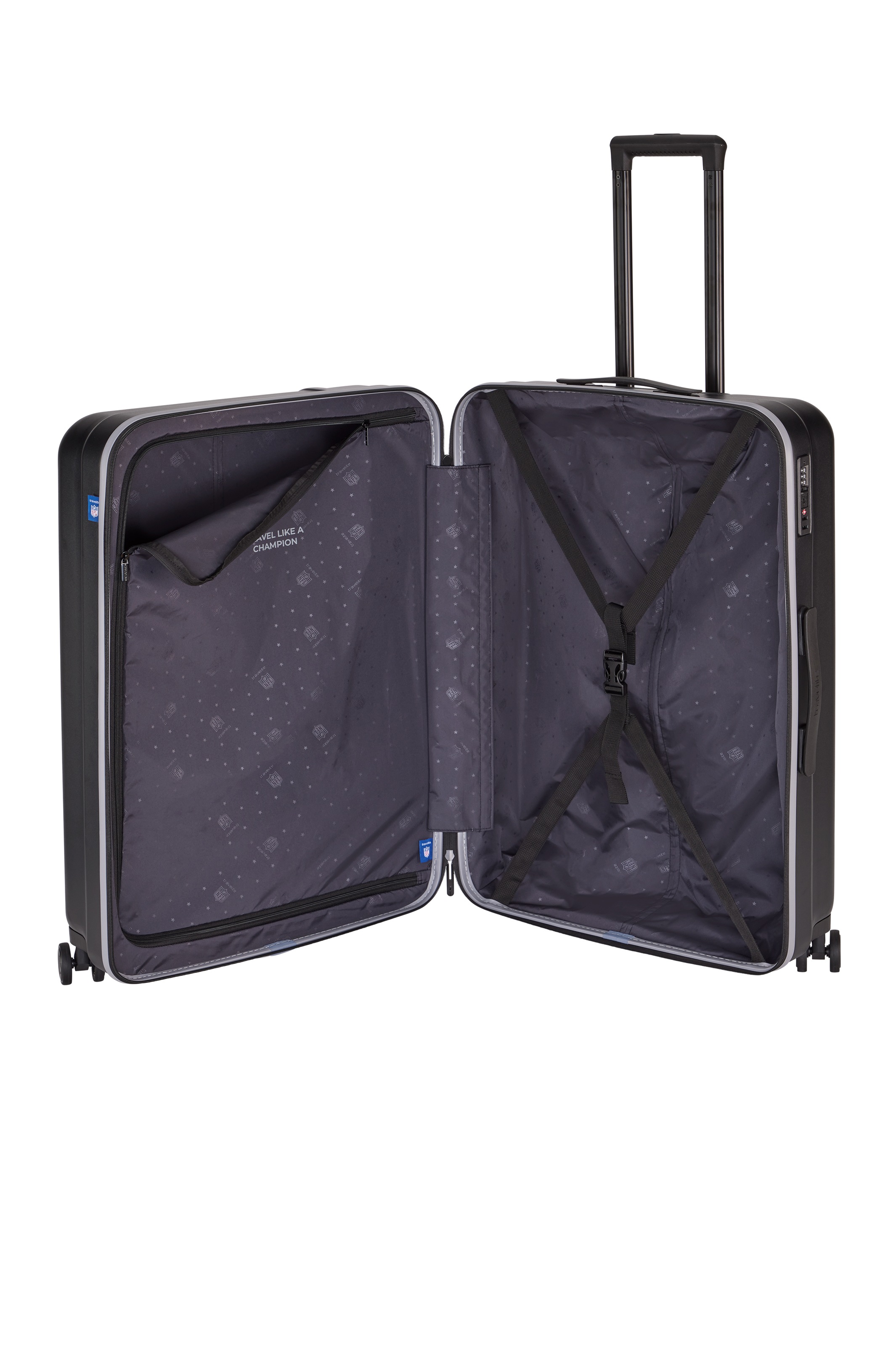 travelite Trolley »travelite x NFL Koffer Hartschale« 103 l 4 Rollen mit TSA-Schloss und 4 Doppelrollen – offizielles NFL-Teamdesign