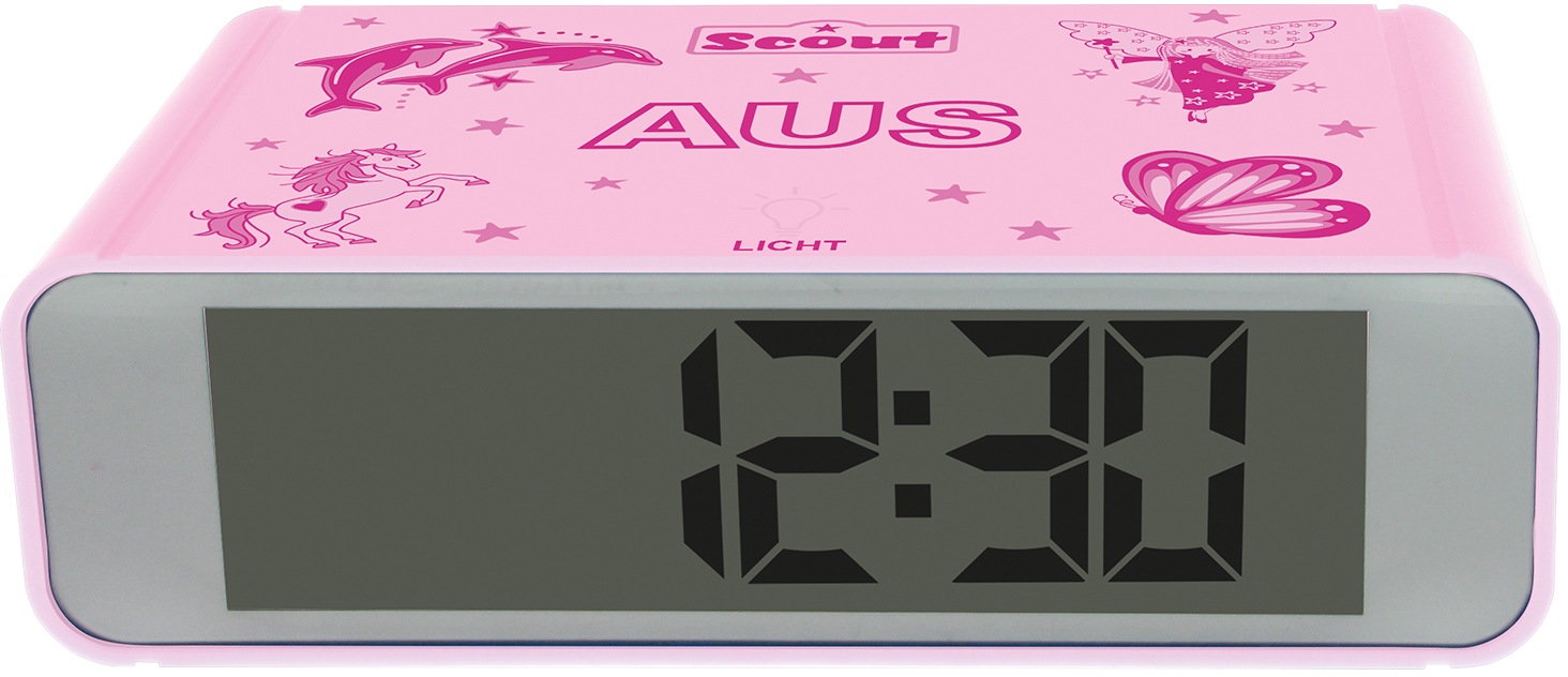 Scout Quarzwecker »Digi Clock, 280001025«, Kinderwecker, Digitalwecker, Geschenkidee, Kinderzimmer, Jugendliche