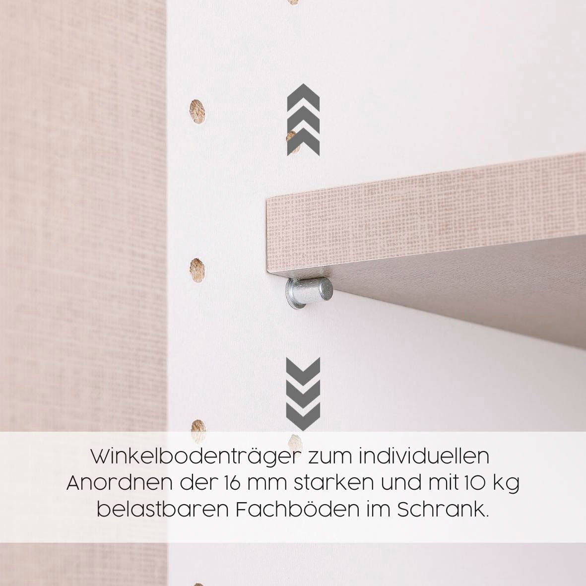 rauch Drehtürenschrank »Kleiderschrank Schrank Garderobe Wäscheschrank NAGATA mit Spiegel«, (in 3 verschiedenen Ausstattungen BASIC/CLASSIC/PREMIUM), und Schubladen sowie Stangengriffen TOPSELLER MADE IN GERMANY