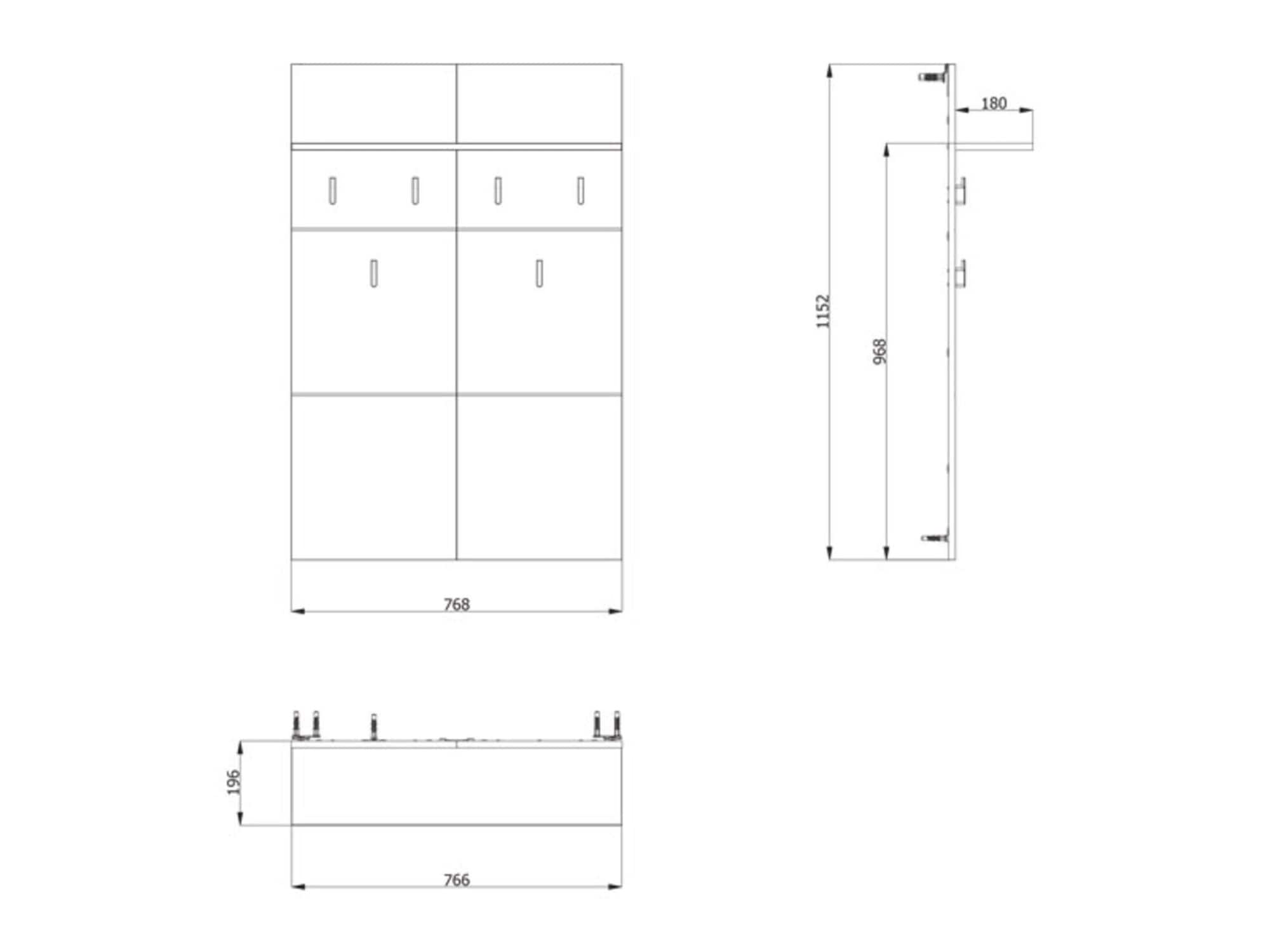 Home affaire Garderobenpaneel »Rathlin, Wandregal Wandpaneel, Wandgarderobe praktisch & stillvoll« mit 6 Kleiderhaken und Ablage für Accessoires, Breite 77 cm