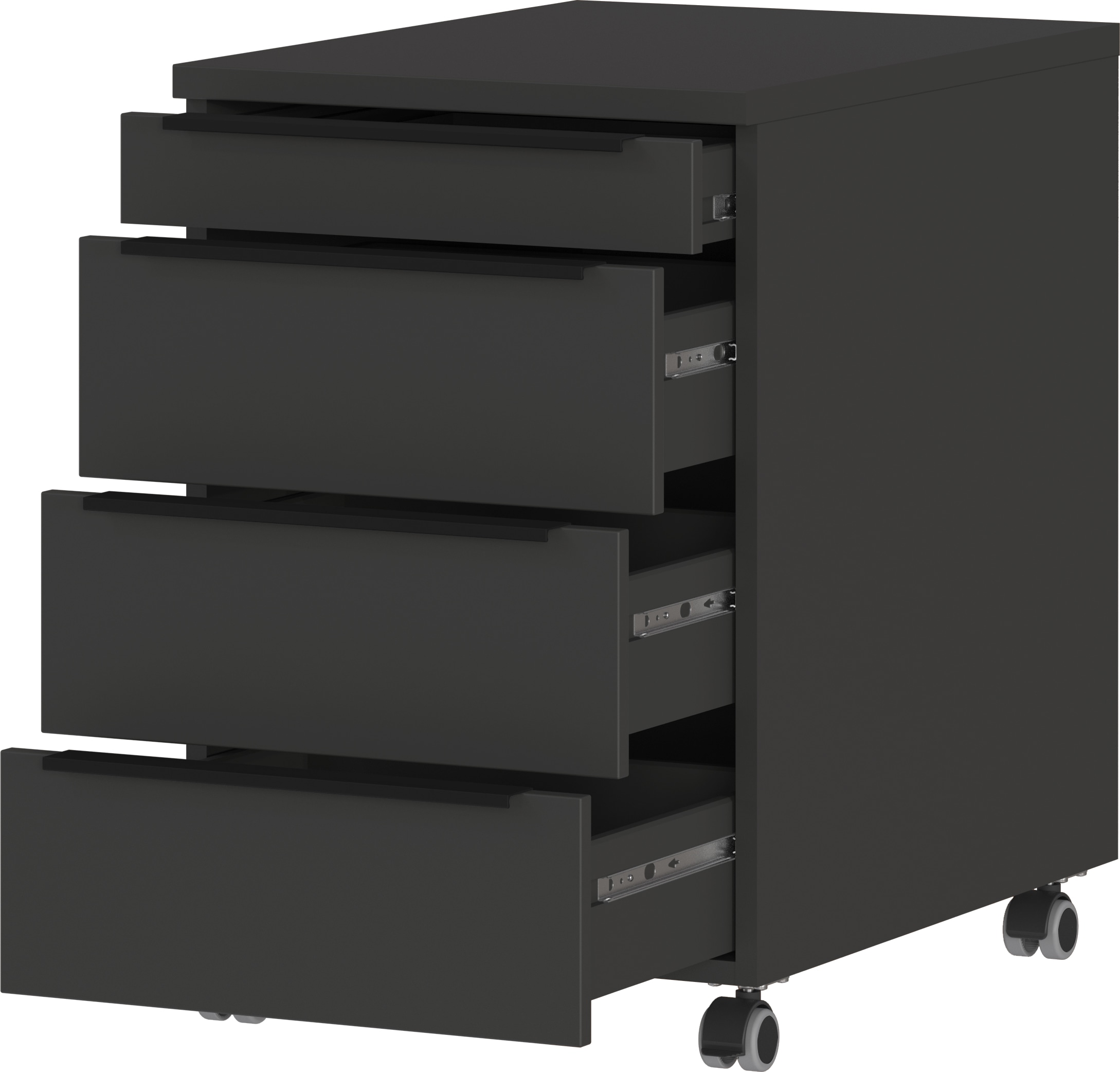 GERMANIA Büromöbel-Set »Mailand«, (3 tlg.), inkl. Schreibtisch, Rollcontainer und Raumteiler