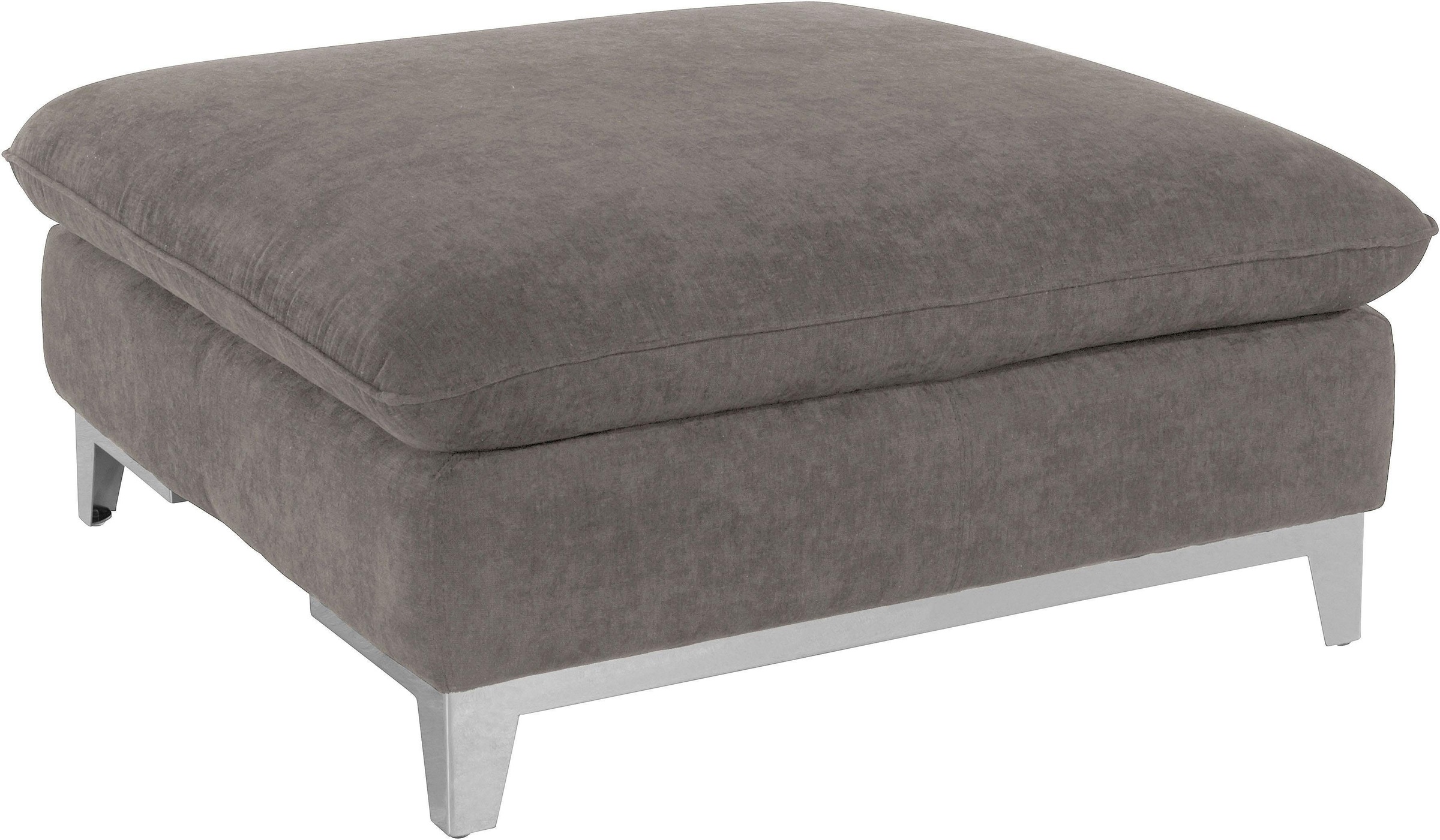 COTTA Polstergarnitur »Teresa L-Form«, (Set), Set bestehend aus: Ecksofa mit Kopfteilverstellung & Hocker