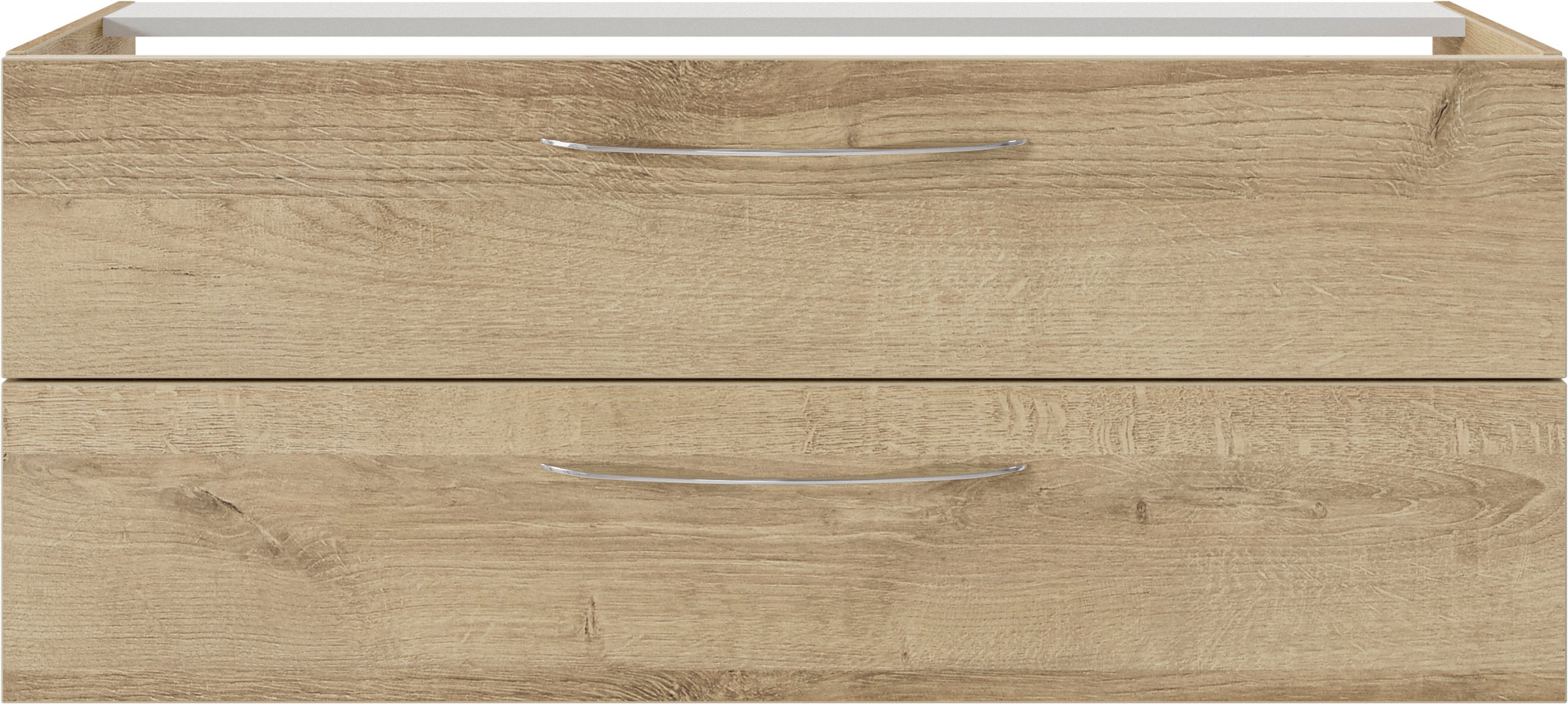 Saphir Badmöbel-Set »Serie 4035 2-teilig, Keramik-Doppelwaschtisch mit LED-Spiegel« Set, 