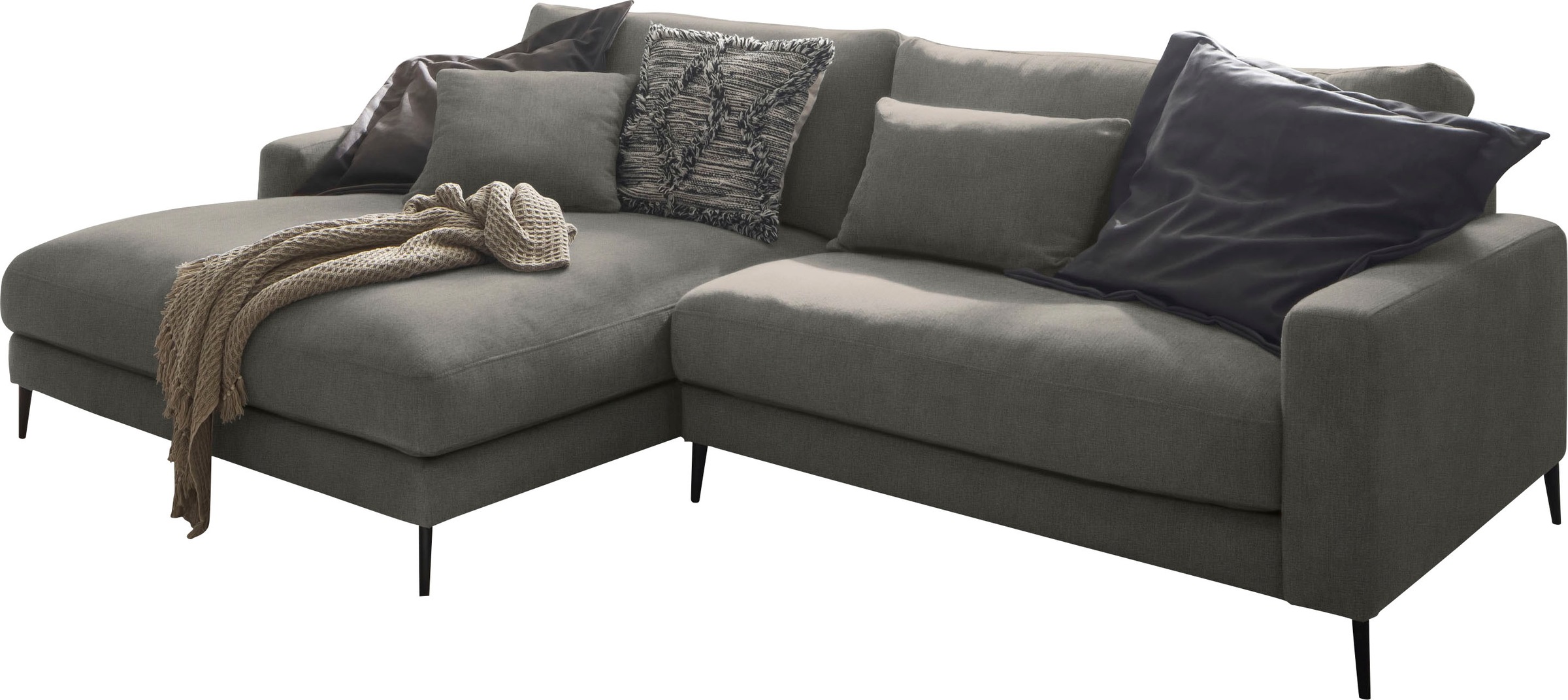 INOSIGN Ecksofa »Downtown Gemütliches Loungemöbel zum Relaxen L-Form«, weicher Sitzkomfort, B/T/H: 272/170/84 cm