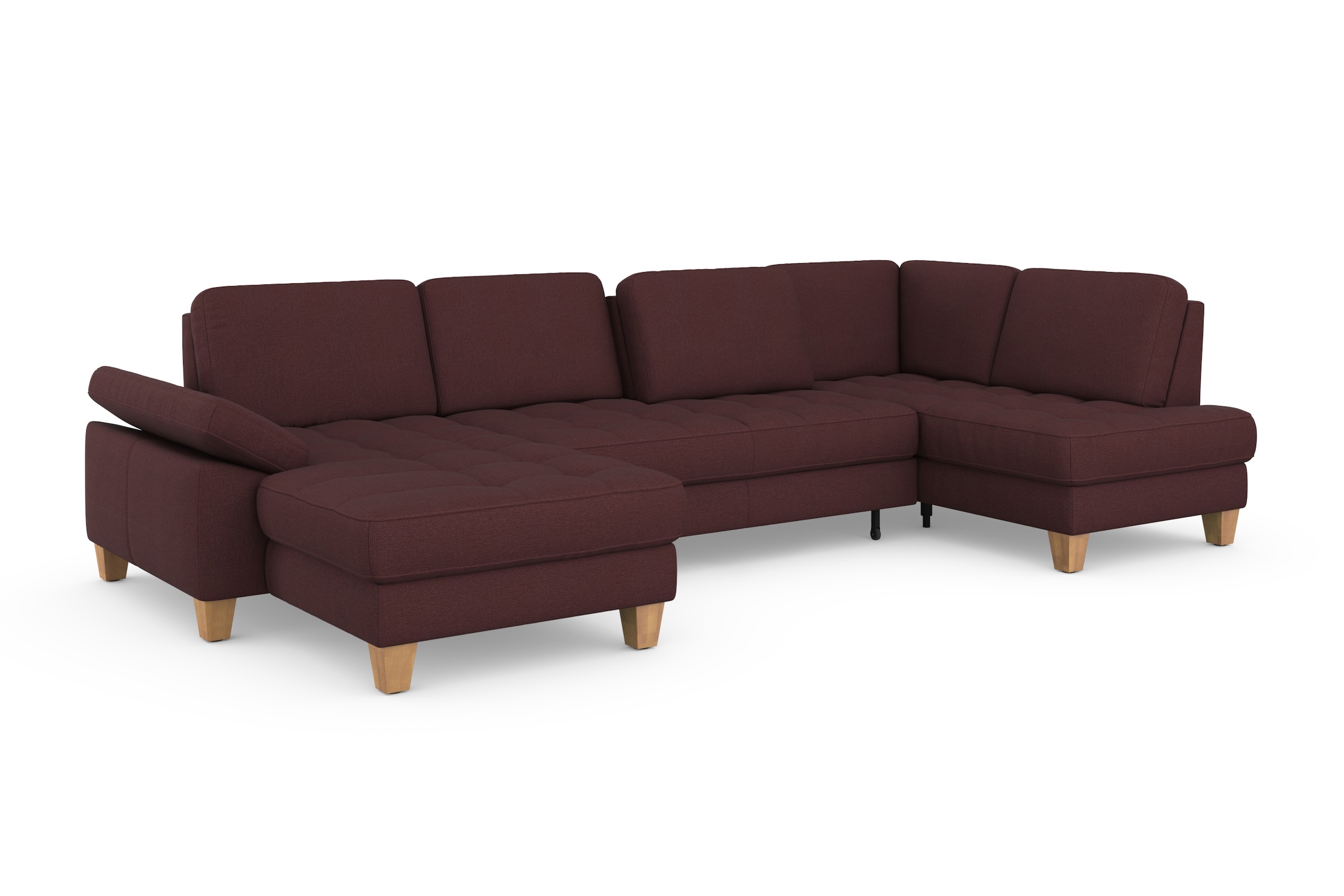 sit&more Wohnlandschaft »Westham U-Form«, wahlweise mit Bettfunktion, Bettkasten, Sitztiefenverstellung