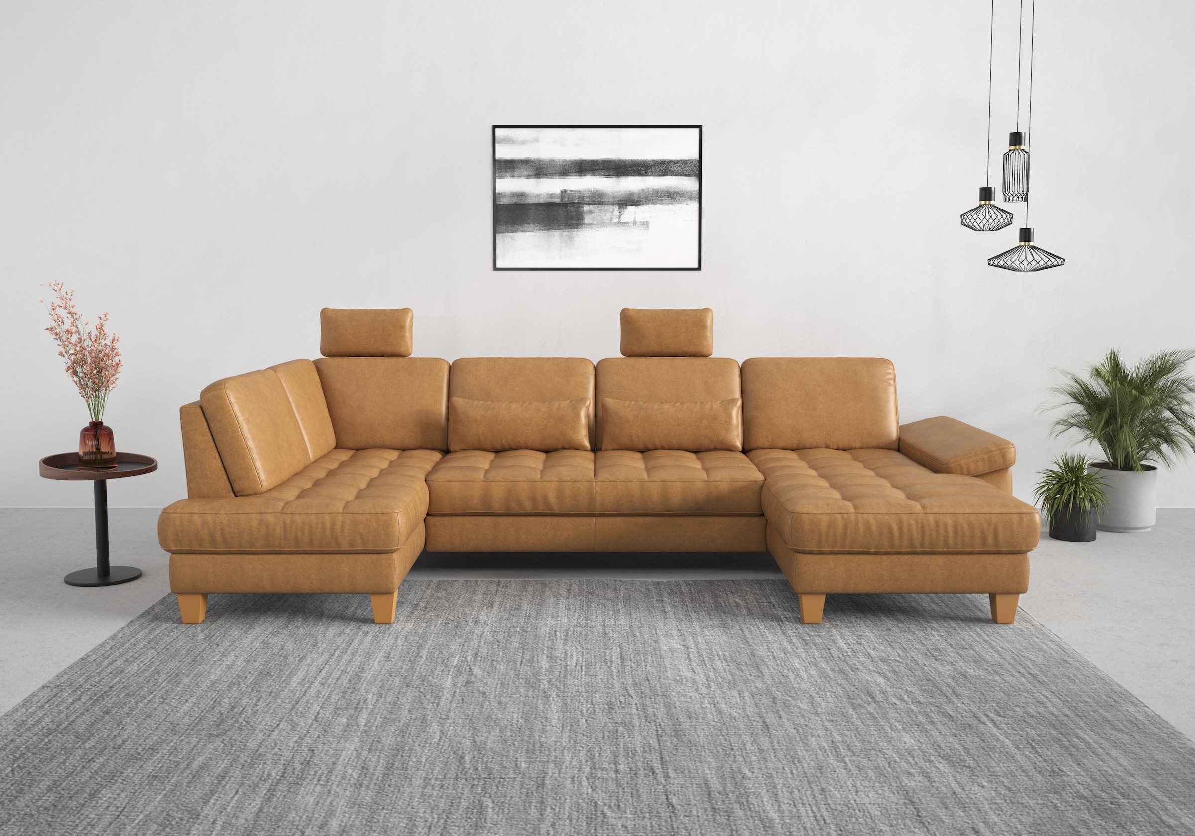 sit&more Wohnlandschaft »Westham U-Form«, wahlweise mit Bettfunktion, Bettk günstig online kaufen