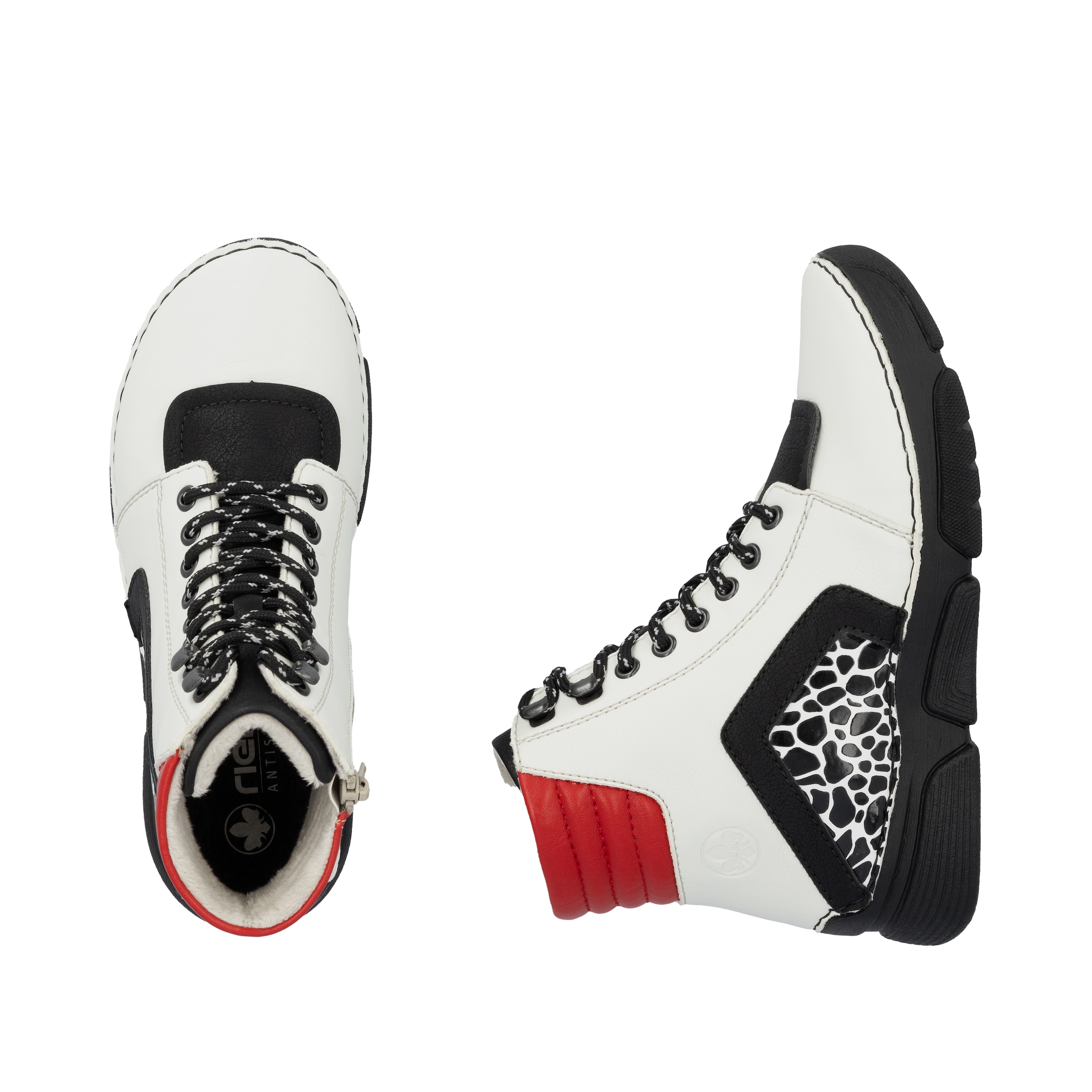Rieker Sneakerboots, Schnürboots, Schnürstiefelette mit zusätzlichem Innenreißverschluss