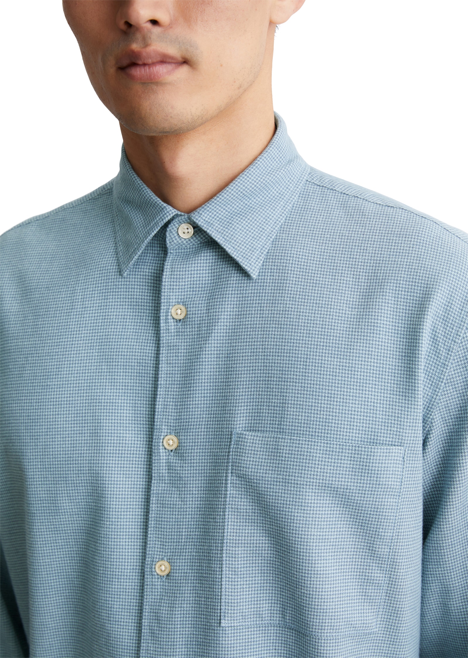 Marc O'Polo Langarmhemd, In softer, leichter Flanell-Qualität
