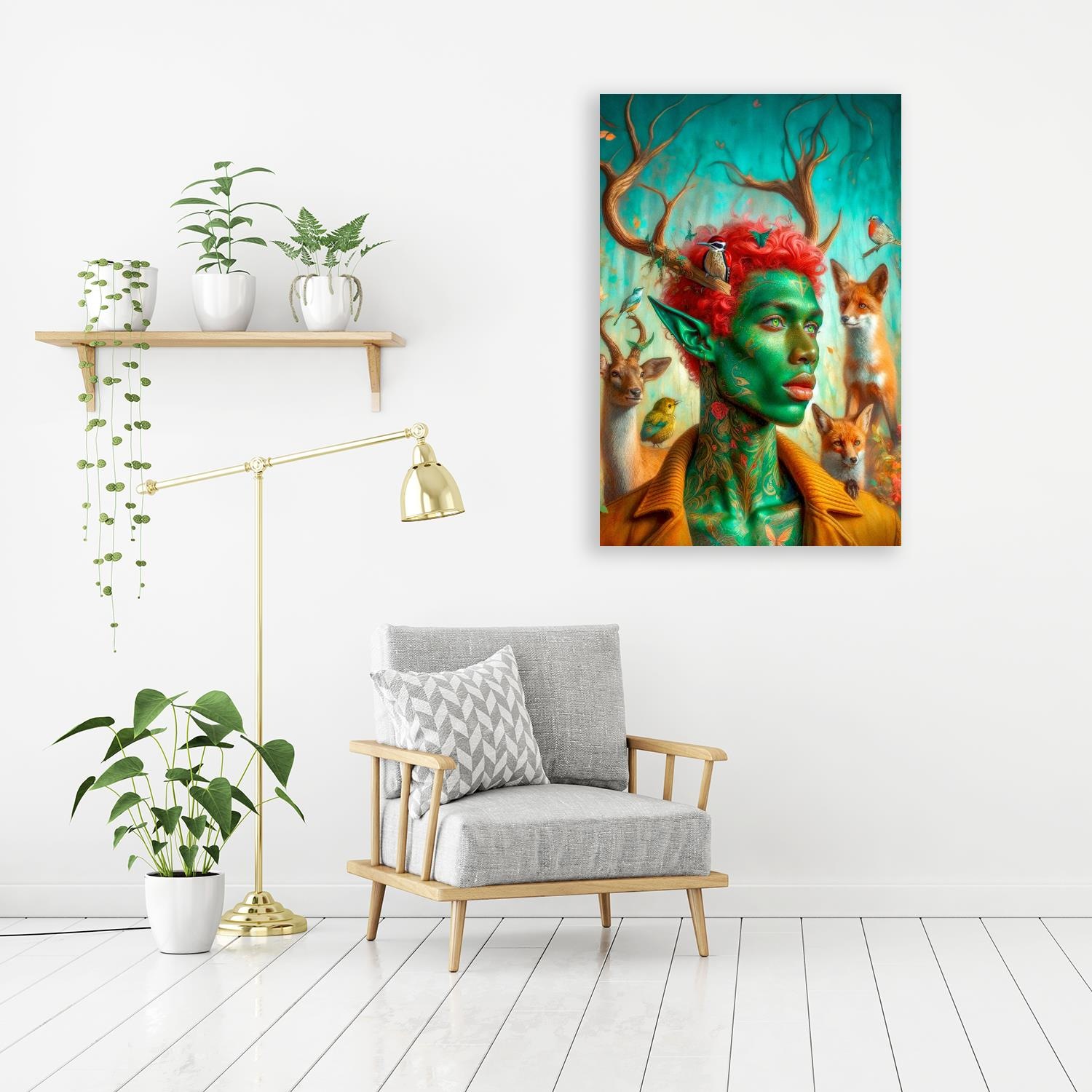 queence Acrylglasbild »Waldelfen - Katharina Kolenda« Blumenbilder   Fantas günstig online kaufen