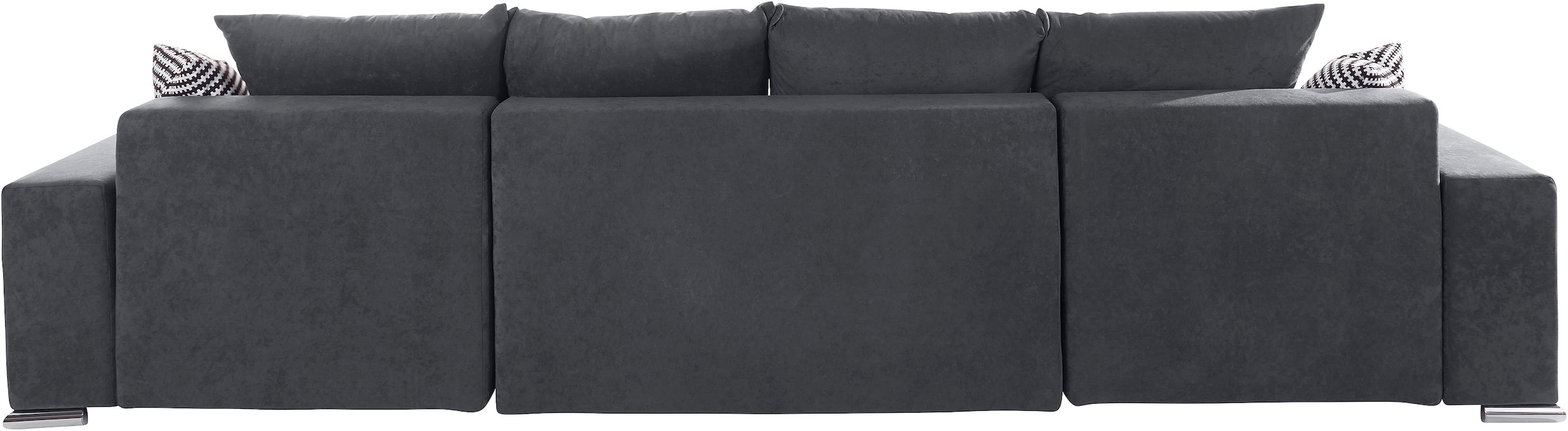 COLLECTION AB Wohnlandschaft »Josy XL U-Form, Breite: 313 cm« mit Bettfunktion, Bettkasten & 2 Zierkissen, Federkern