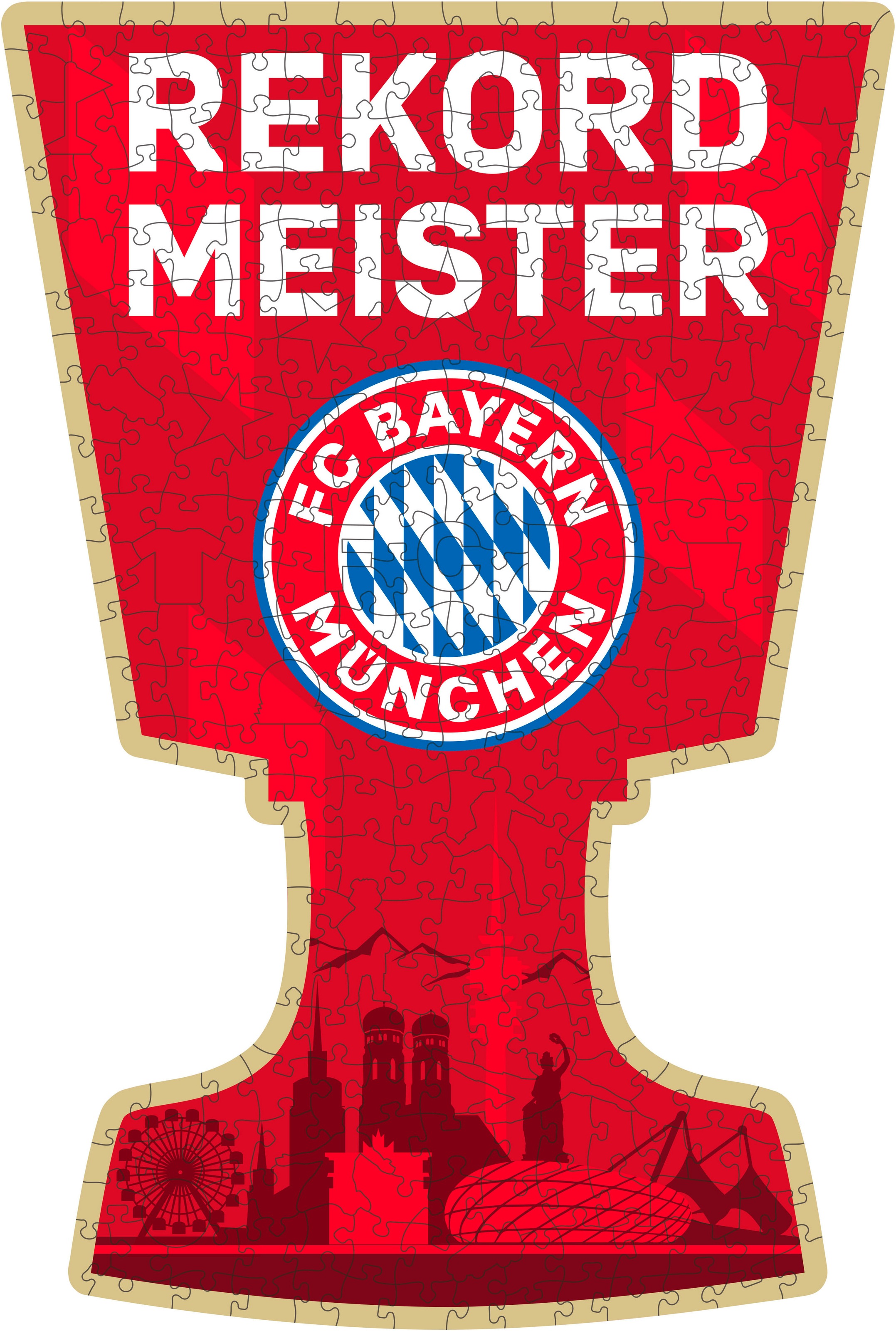 Ravensburger Konturenpuzzle »Wooden, FC Bayern München«, aus Holz, Made in Europe