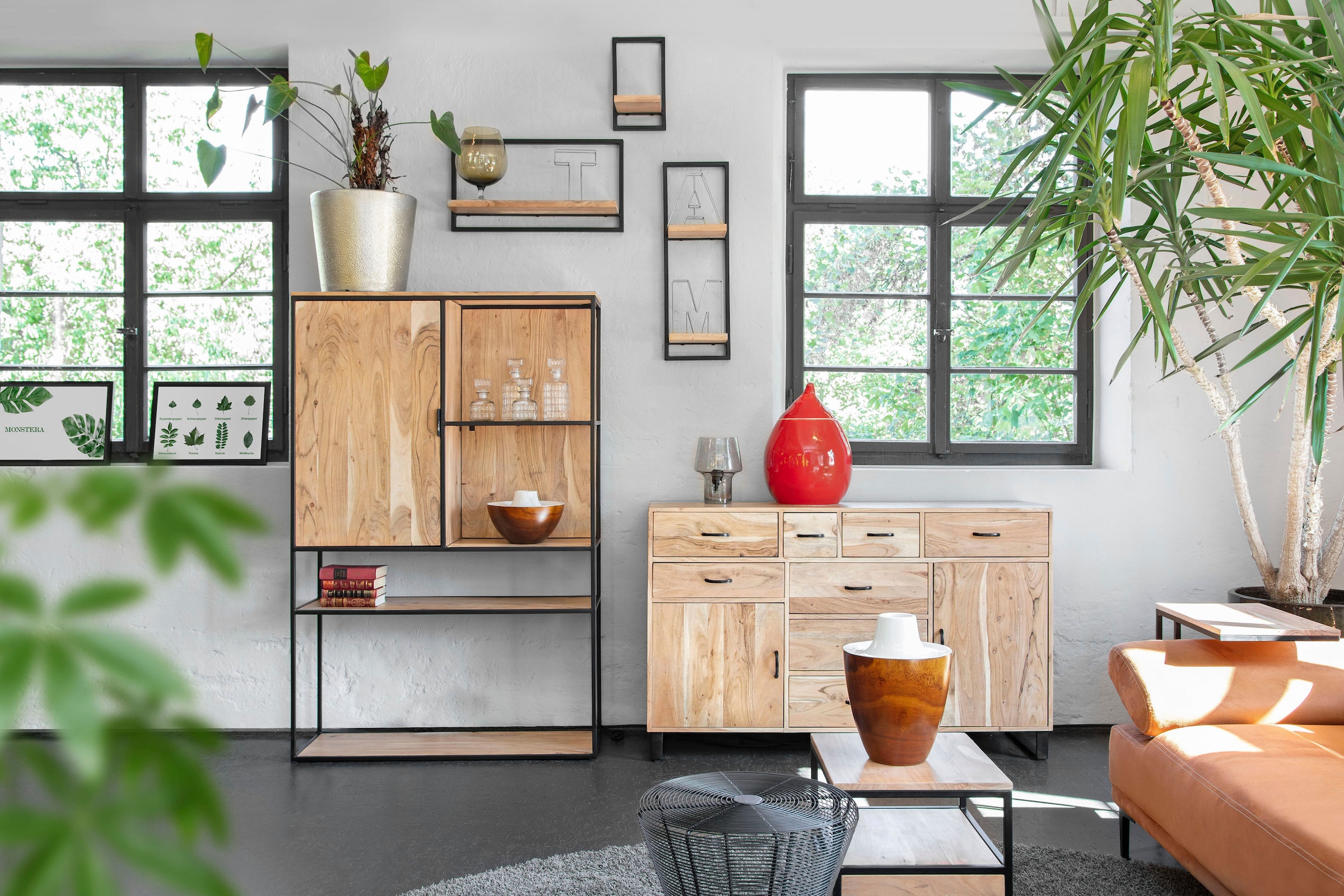 Gutmann Factory Highboard »Porto«, Vitrine, Breite 105 cm