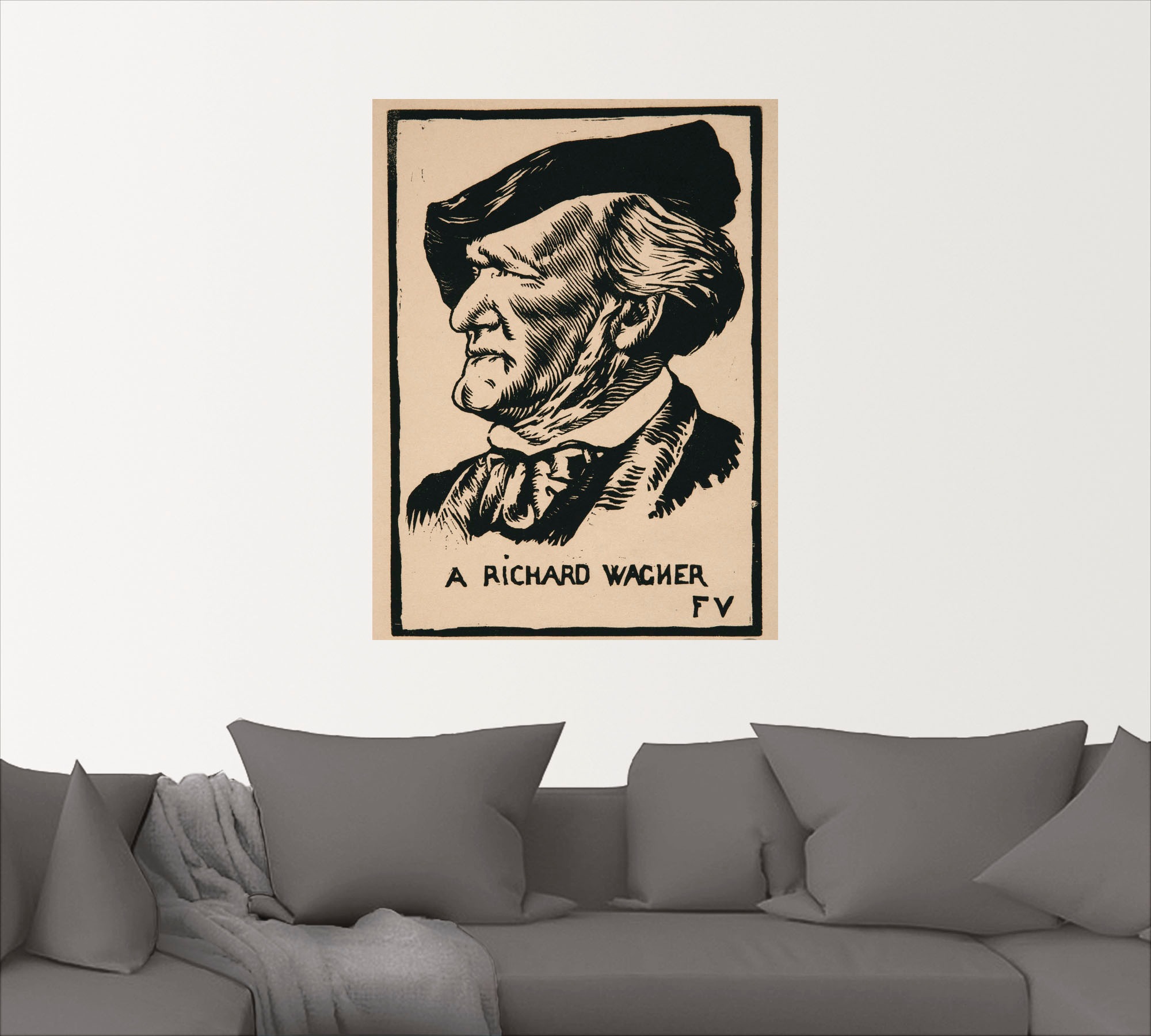 Artland Wandfolie »Ein Richard Wagner. 1891«, Menschen, (1 St.), selbstklebend