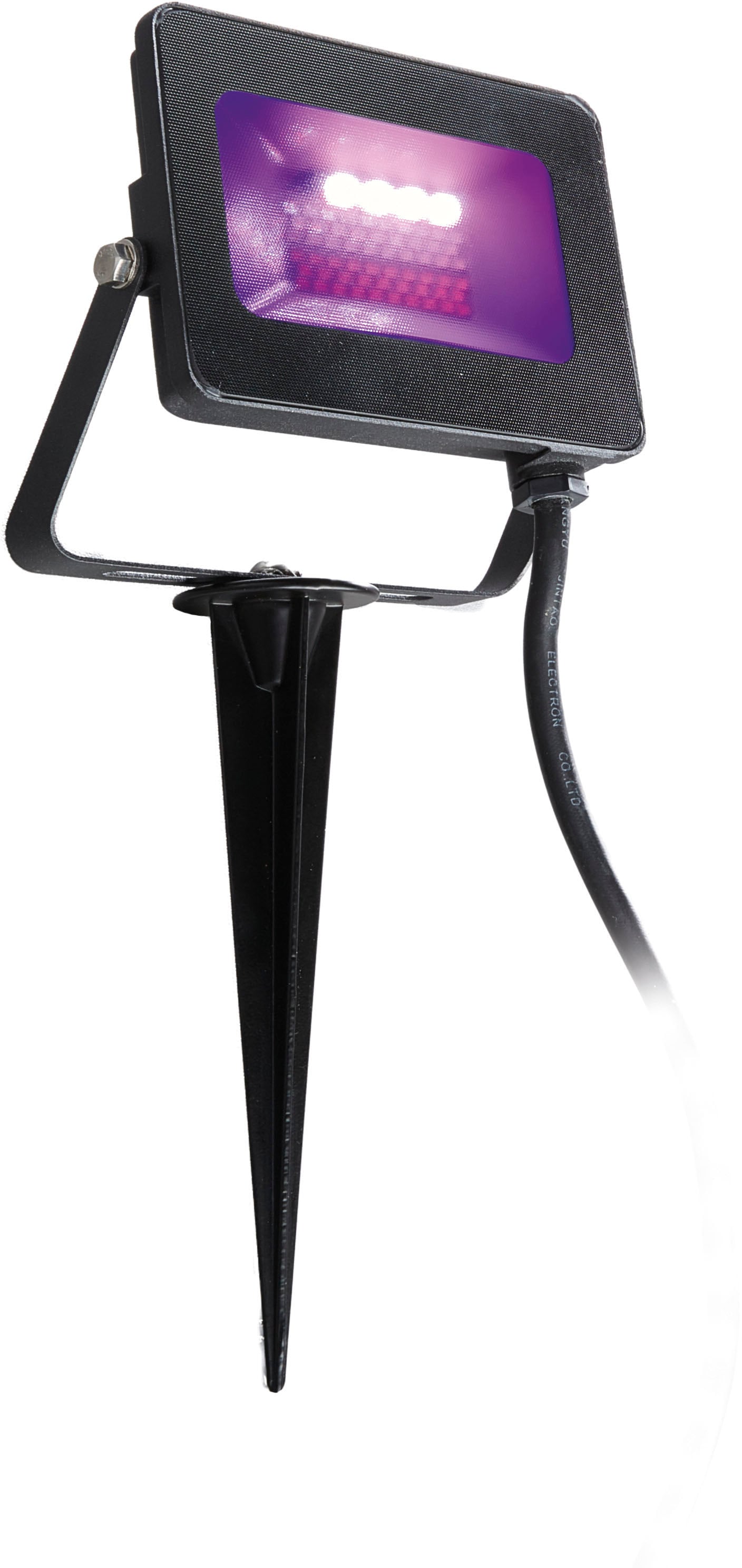 HEITRONIC LED Gartenstrahler »Kingston«, 1 flammig, Leuchtmittel LED-Board | LED fest integriert, LED-Flutlicht,Erdspieß & Zuleitung mit Stecker,Fernbedienung