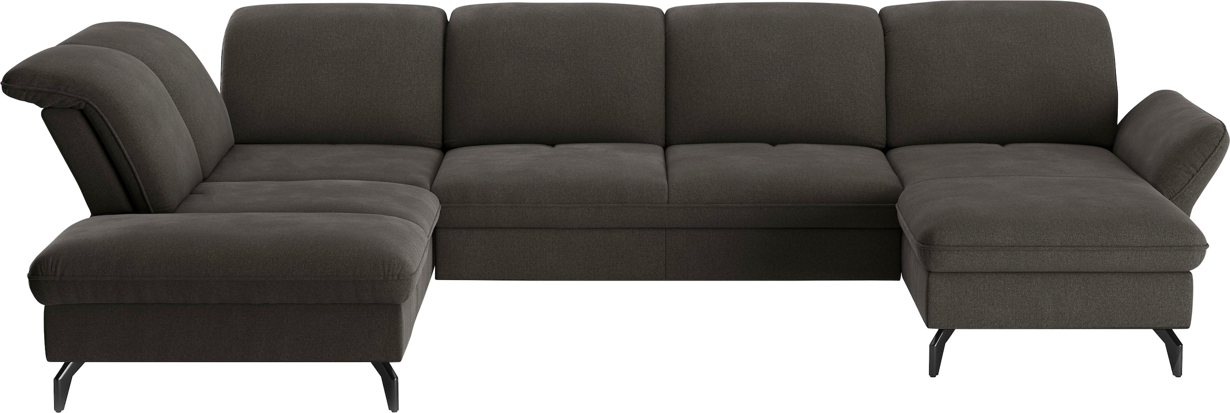 sit&more Wohnlandschaft »Leandro U-Form«, Wahlweise mit Bett-, Kopfteil - u günstig online kaufen
