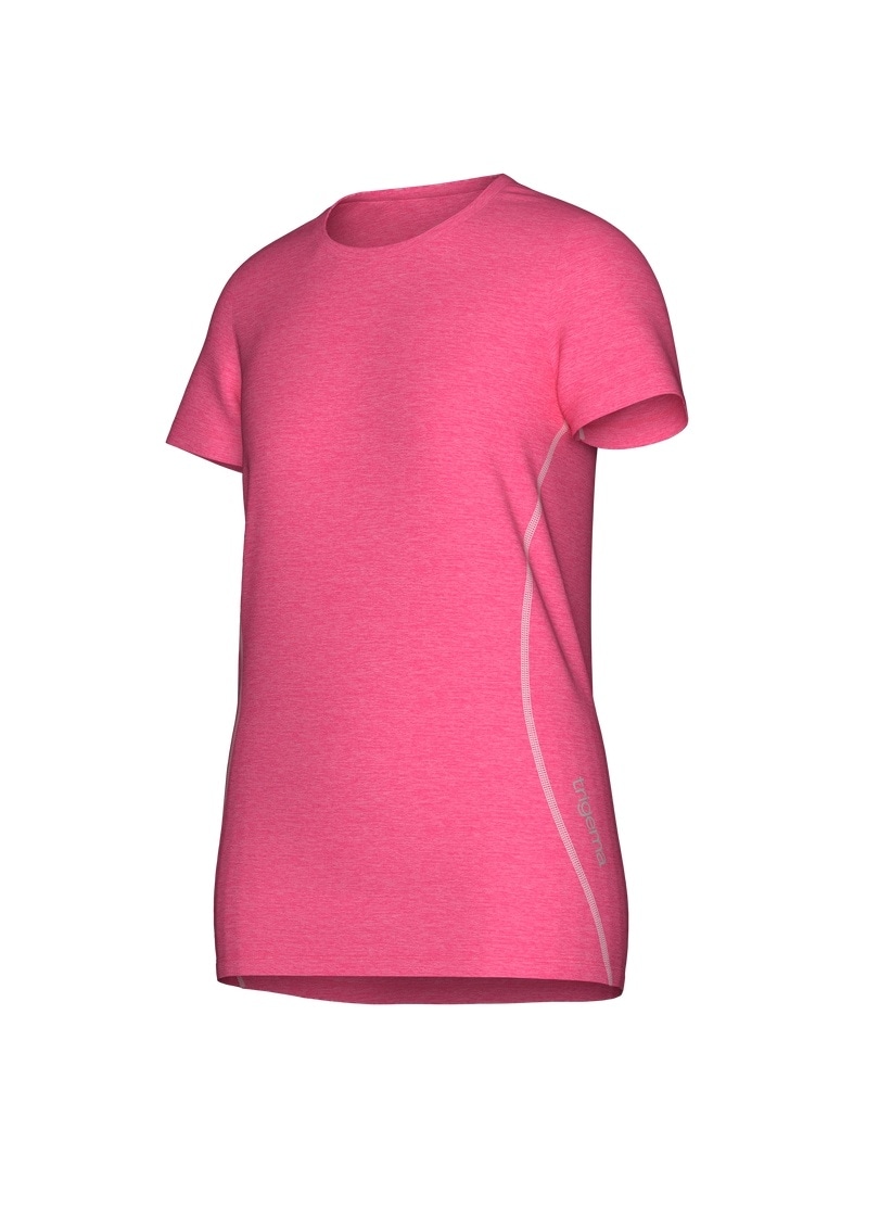 Trigema T-Shirt »TRIGEMA Sportshirt in Melange-Optik« 1 Stk.