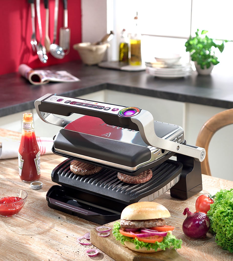 Tefal Kontaktgrill »Optigrill GC705D«, 2000 W, 6 Programme; passt Temperatur und Grillzyklus ans Grillgut an