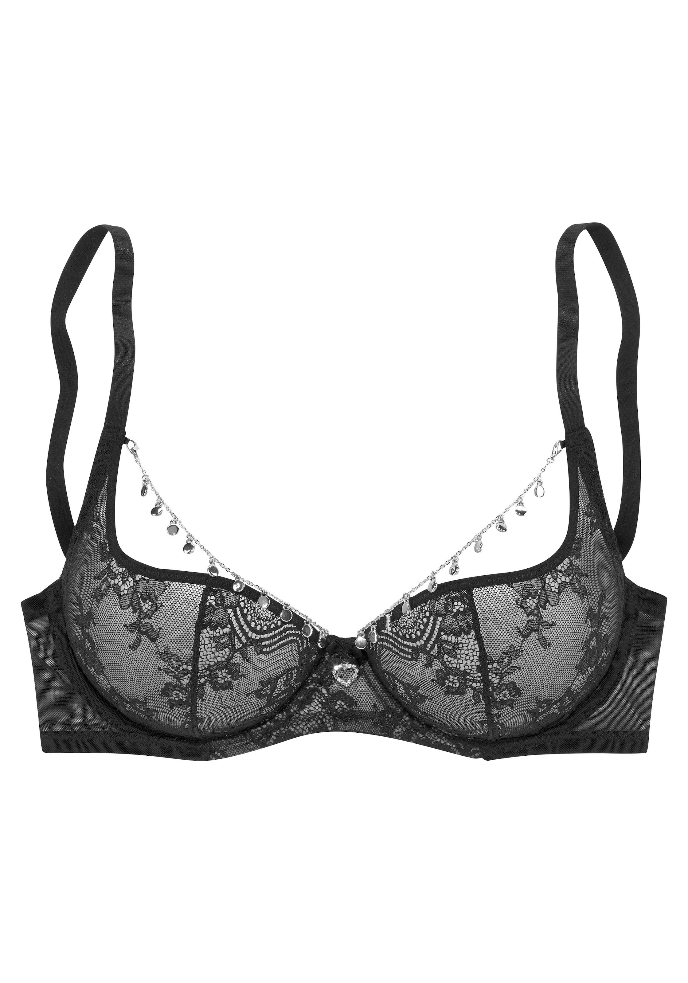 petite fleur gold Bügel-BH, mit abnehmbarem Ketten Accessoire, sexy Dessous
