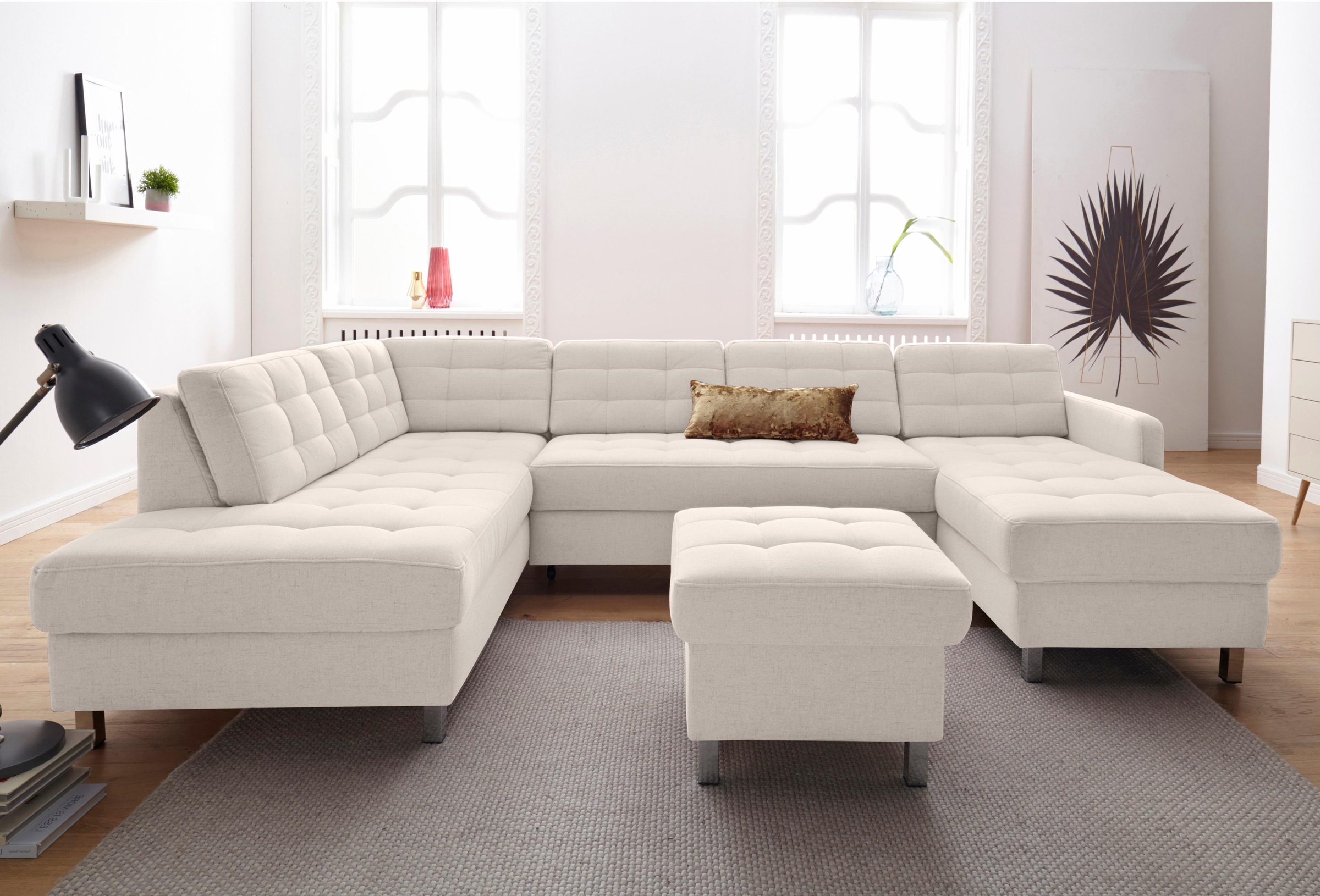 sit&more Wohnlandschaft »Picasso U-Form«, wahlweise mit Bettfunktion und Be günstig online kaufen
