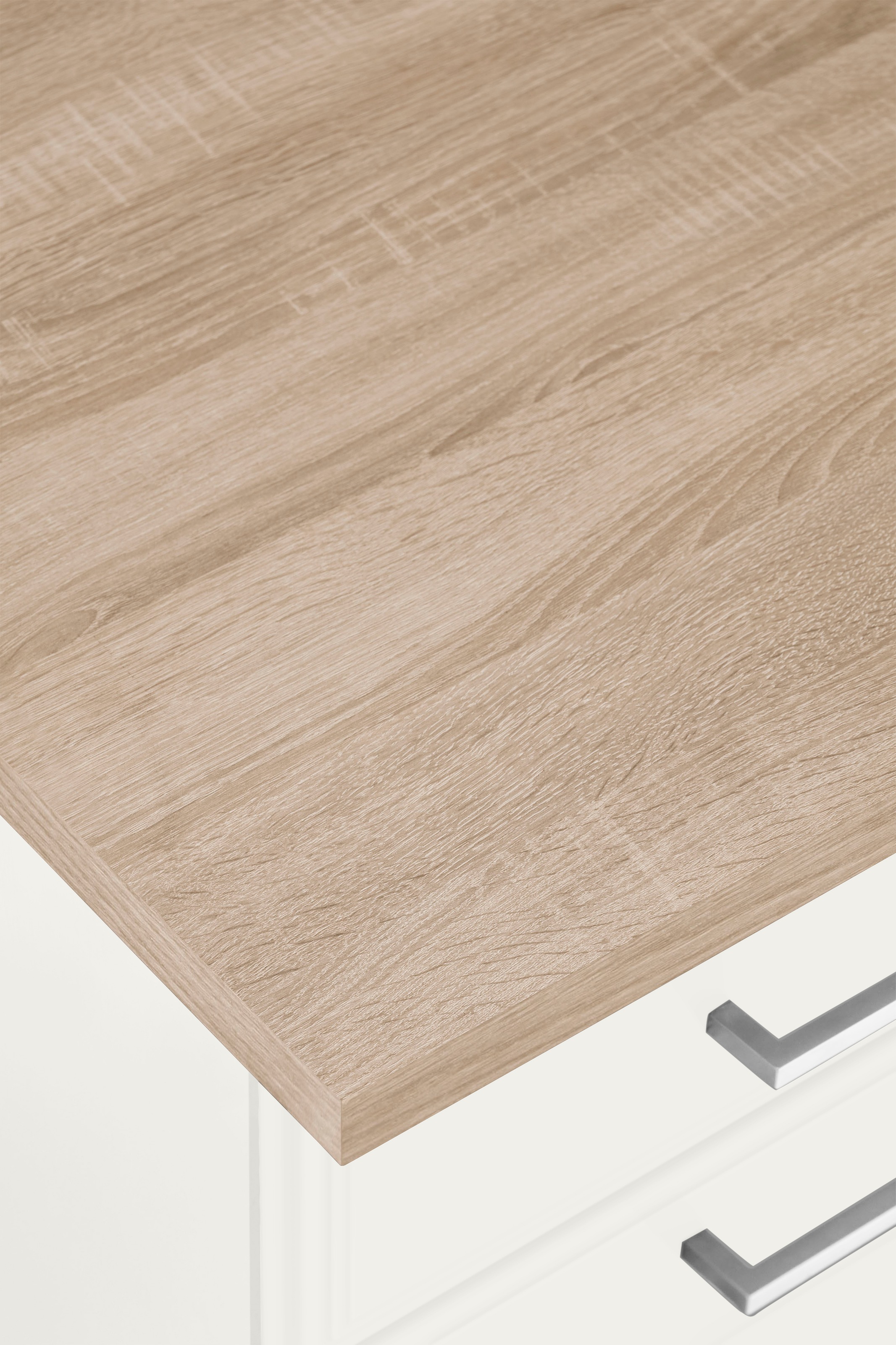 HELD MÖBEL Küchenzeile »Stockholm«, Breite 330 cm, mit hochwertigen MDF Fronten im Landhaus-Stil
