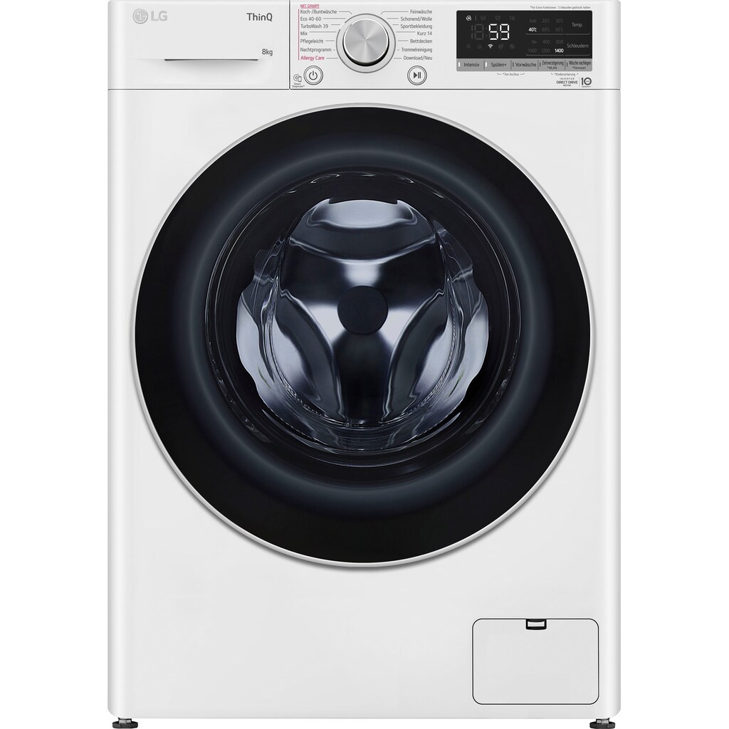 LG Waschmaschine »F4WV7081«, F4WV7081, 8 kg, 1400 U/min