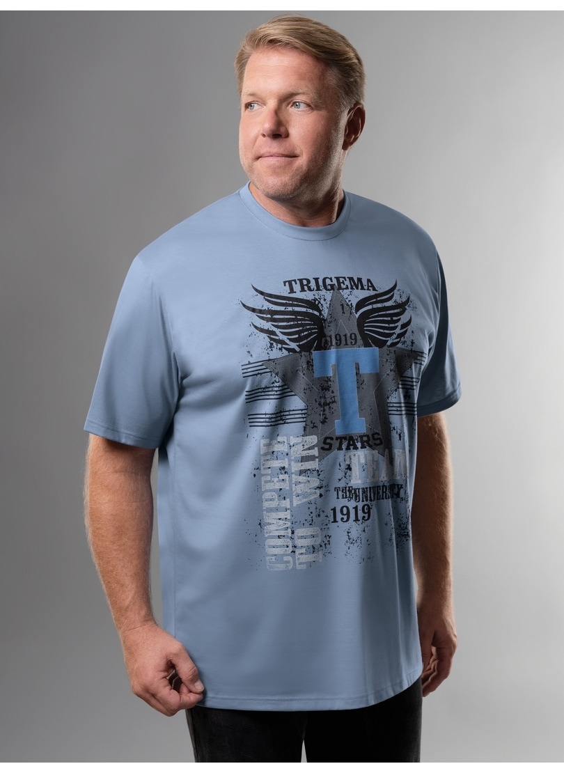 Trigema T-Shirt »TRIGEMA T-Shirt kaufen großem Print-Motiv« mit