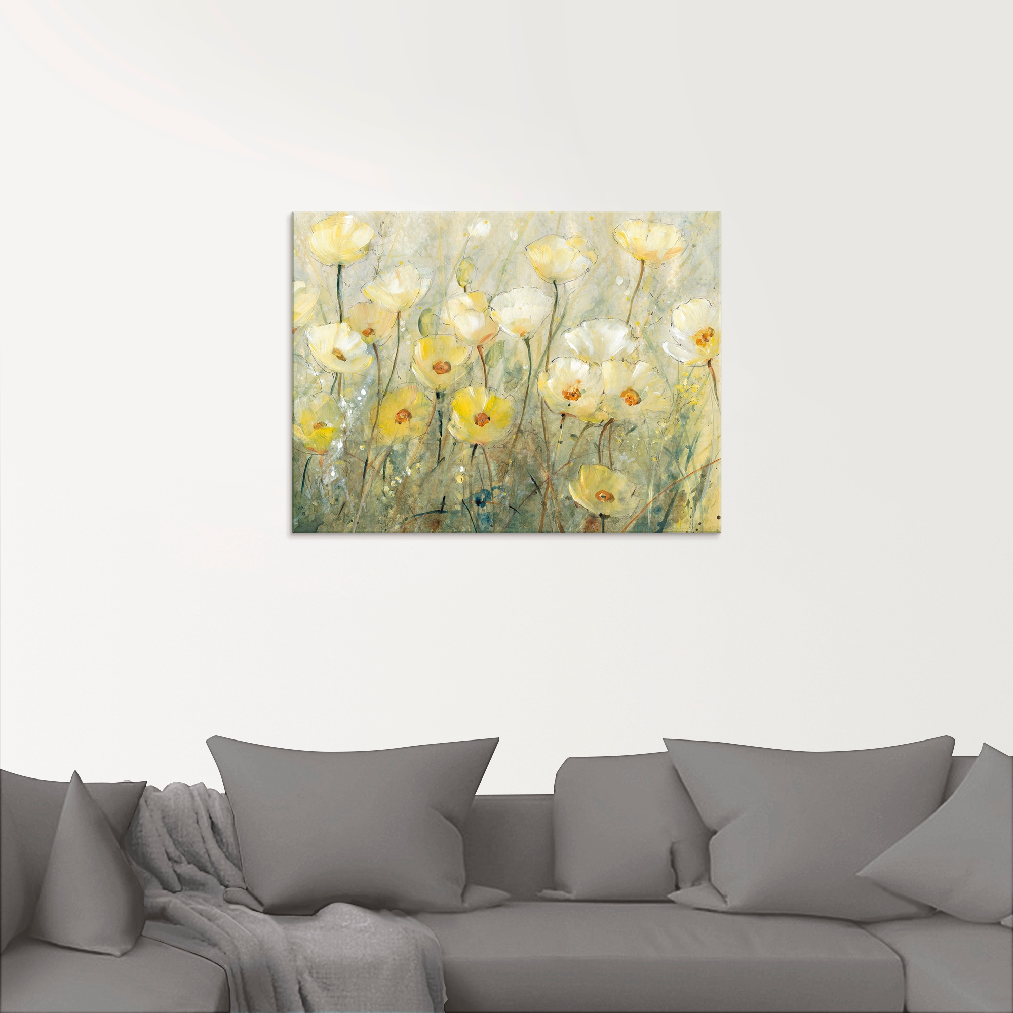 Artland Glasbild »Sommer in voller Blüte II«, Blumenwiese, (1 St.), in vers günstig online kaufen