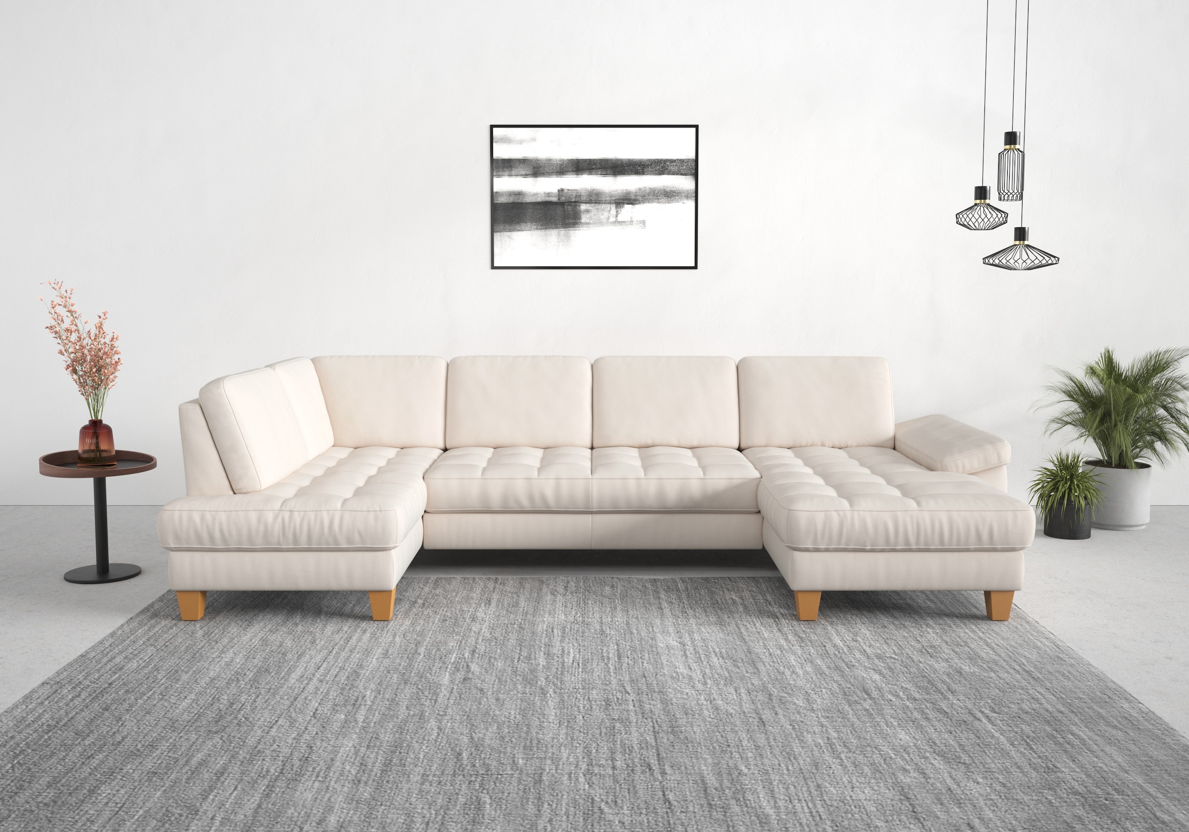 sit&more Wohnlandschaft »Westham U-Form«, wahlweise mit Bettfunktion, Bettkasten, Sitztiefenverstellung