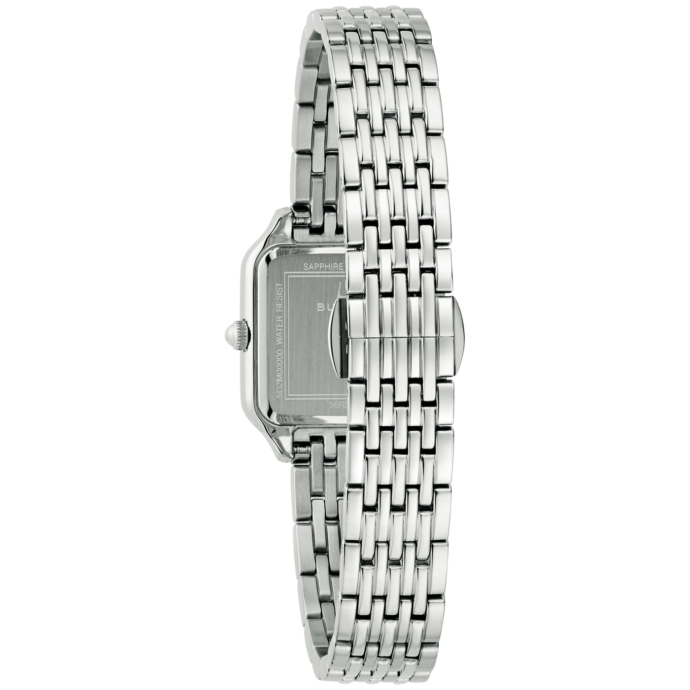 Bulova Quarzuhr »Sutton« Armbanduhr, Damenuhr, Edelstahlarmband, analog, Diamant