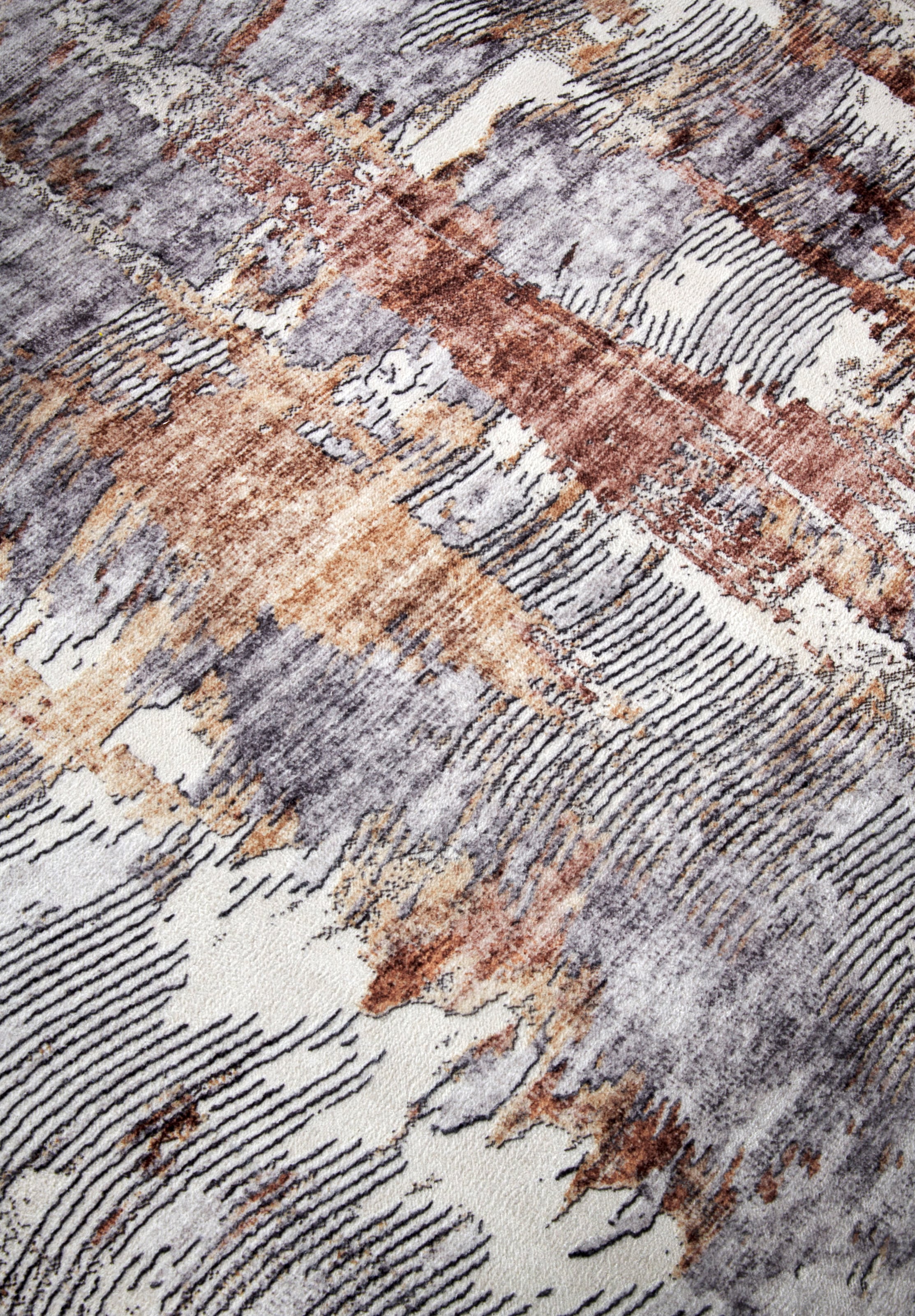 ELLE DECORATION Teppich »Malard«, rechteckig, 5 mm Höhe, Kurzflor, Anti Rutsch, Vintage, Modern, Wohnzimmer, Flur
