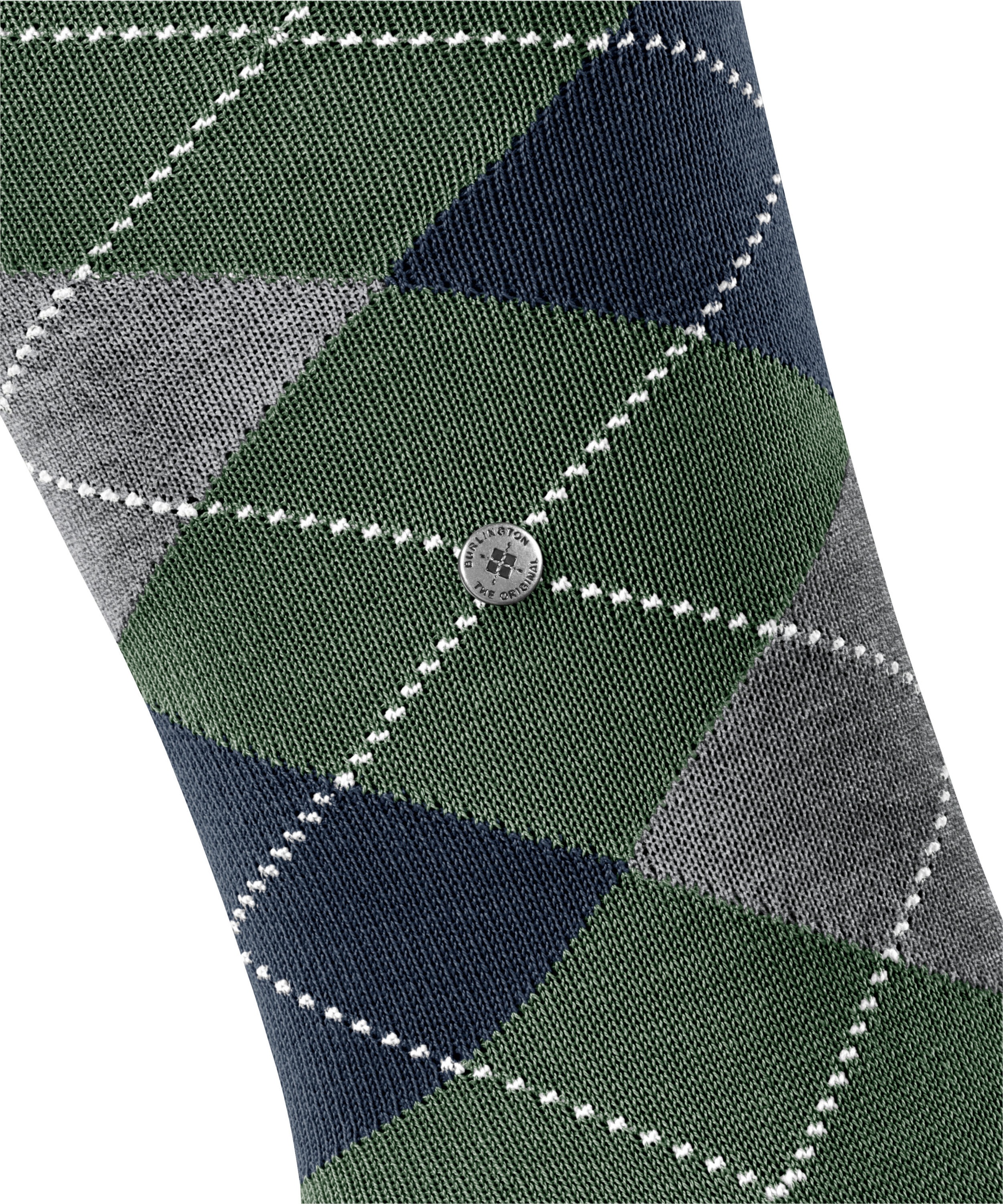 Burlington Kniestrümpfe »Manchester« Einheitsgröße 40-46, Argyle-Muster, Burlington-Clip
