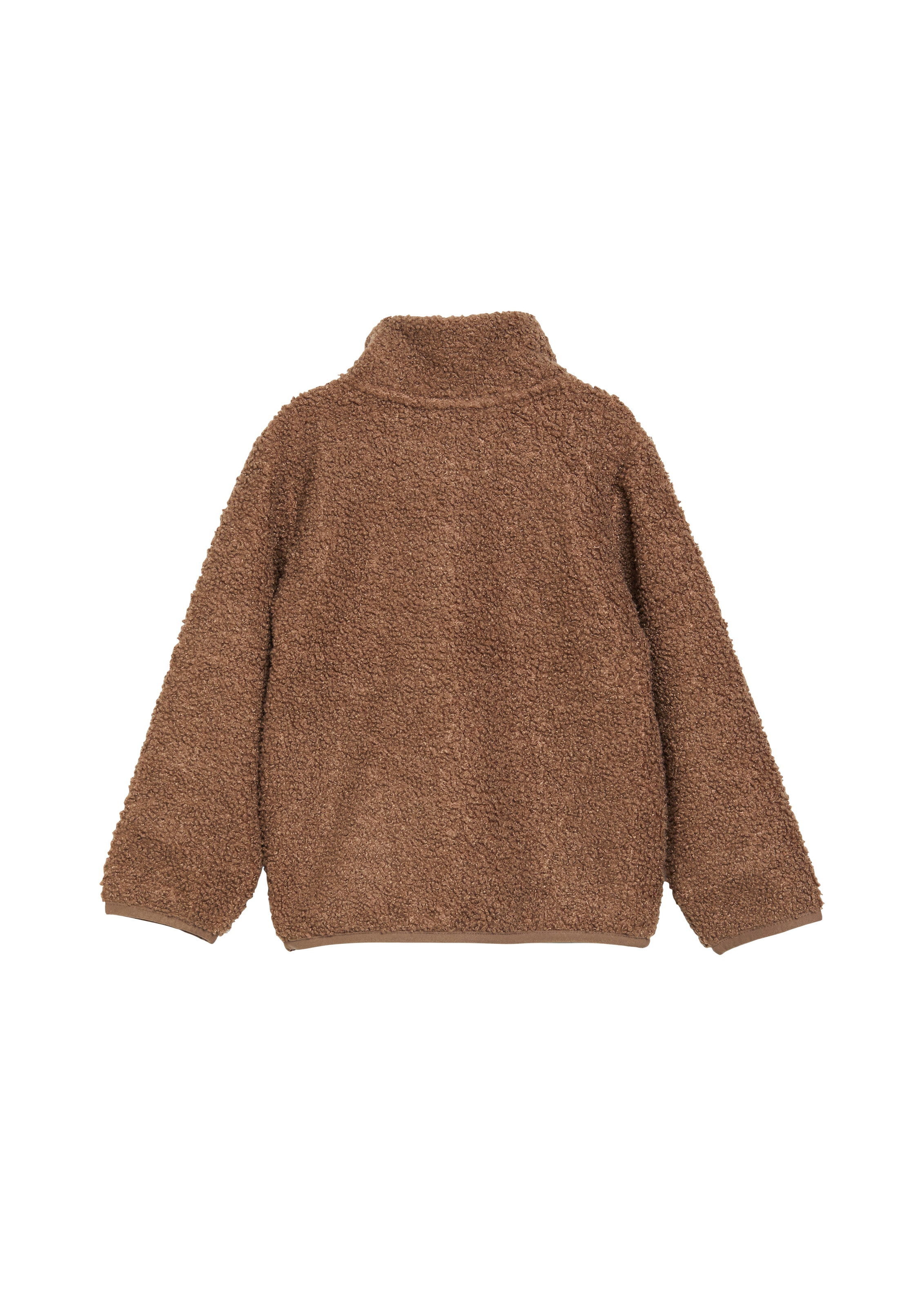 s.Oliver Junior Plüschjacke Elastikbund, Eingrifftaschen, Badge