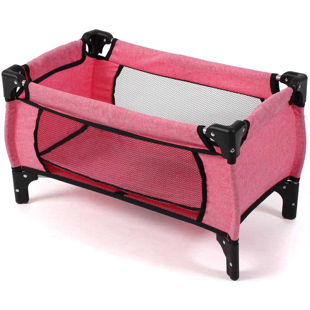 CHIC2000 Puppenbett »Deluxe, Melange Pink«, mit Tragetasche