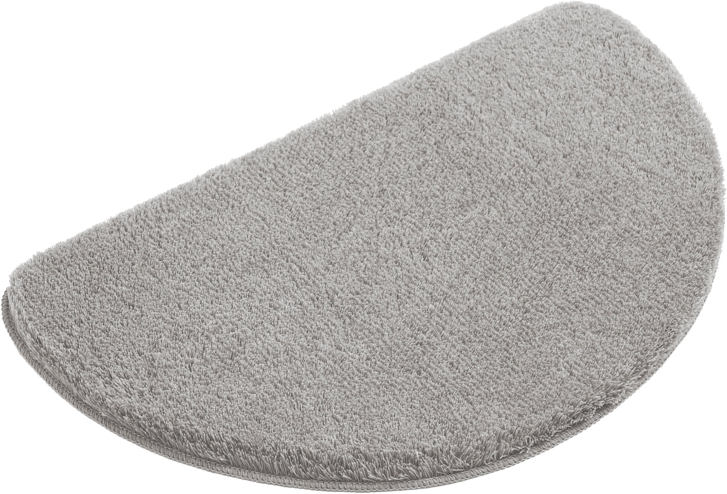 my home Badematte »Merida, Badvorleger, Badezimmer Teppich«, rutschhemmend beschichtet, fußbodenheizungsgeeignet-schnell trocknend-strapazierfähig, Badteppich, Uni Farben, rechteckig, rund & als 2-tlg. Set erhältlich