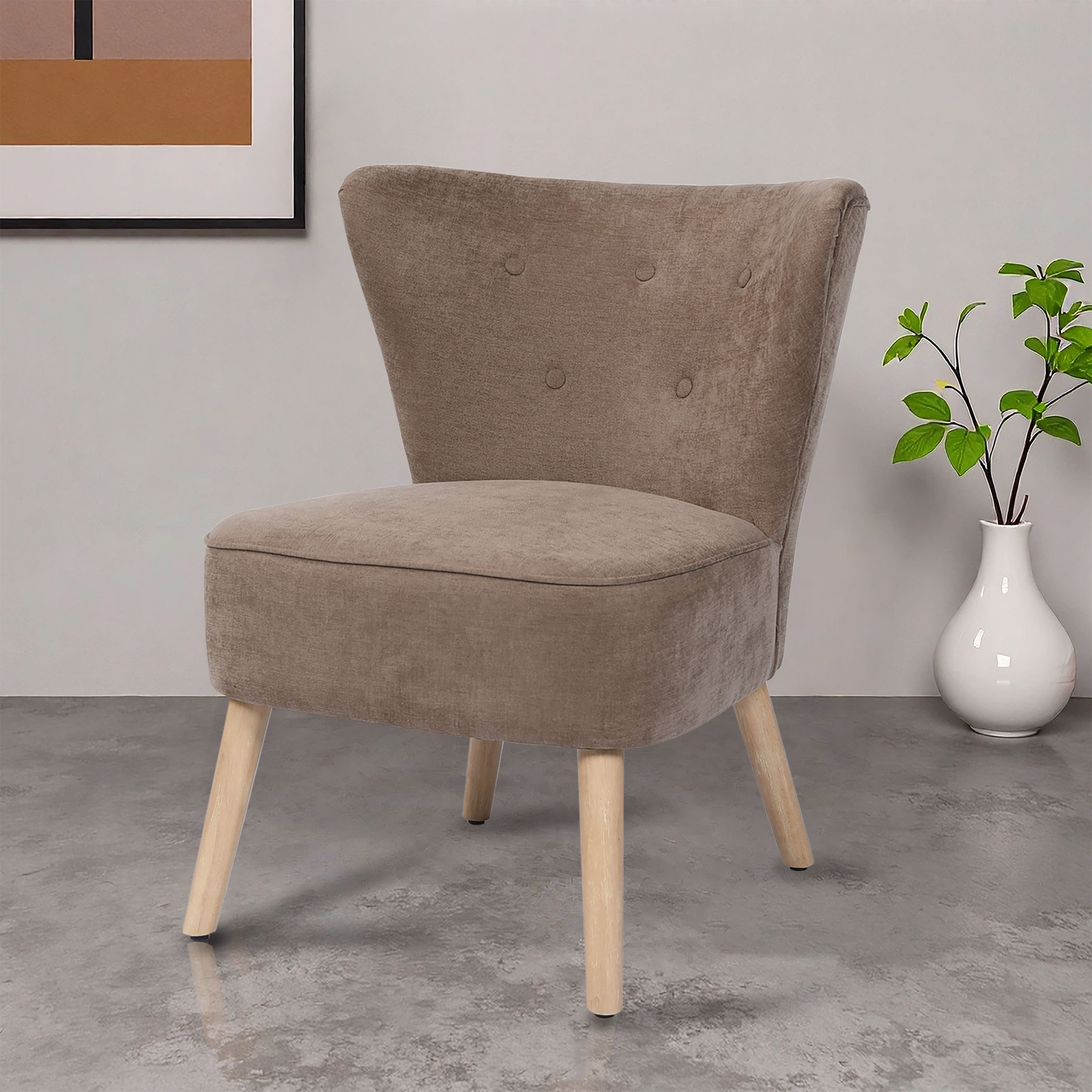 Home affaire Loungesessel »JORIEL moderner Ohrensessel mit Knopfsteppung« günstig online kaufen