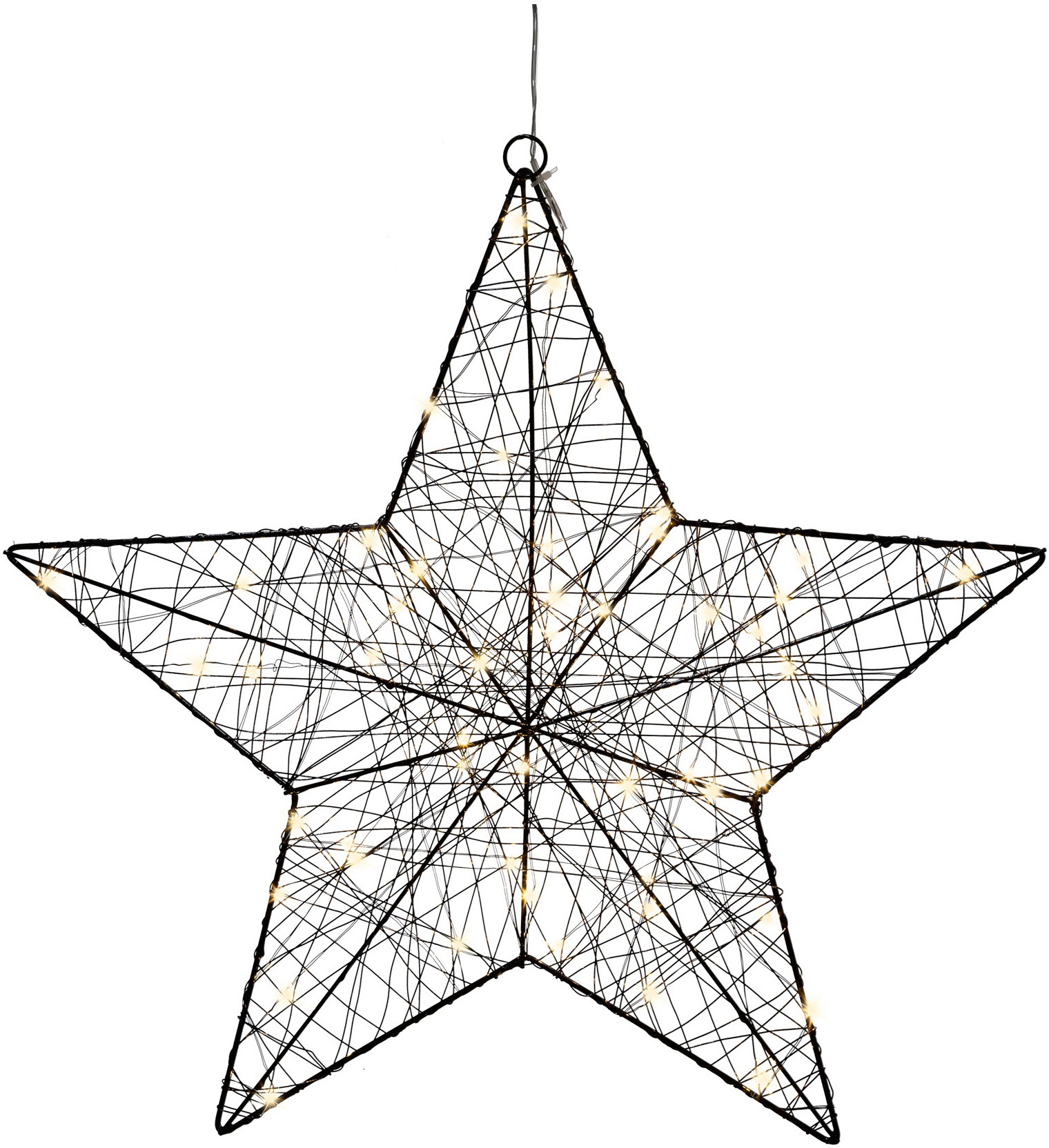 Creativ light Dekostern »Weihnachtsstern, Weihnachtsdeko«, mit 50 LEDs