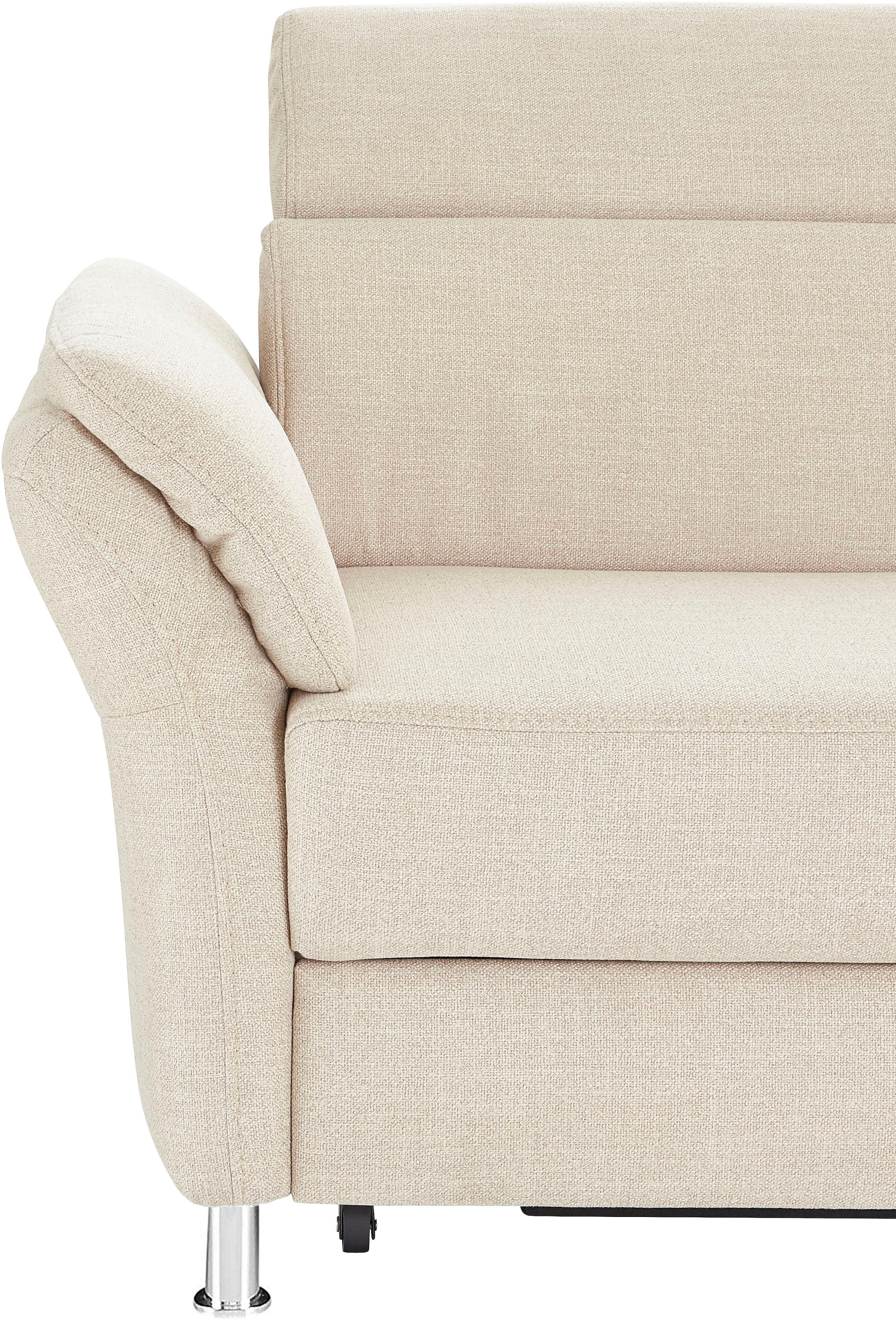 sit&more Ecksofa »Avignon L-Form«, inklusive Kopfteilverstellung, wahlweise mit Bettfunktion