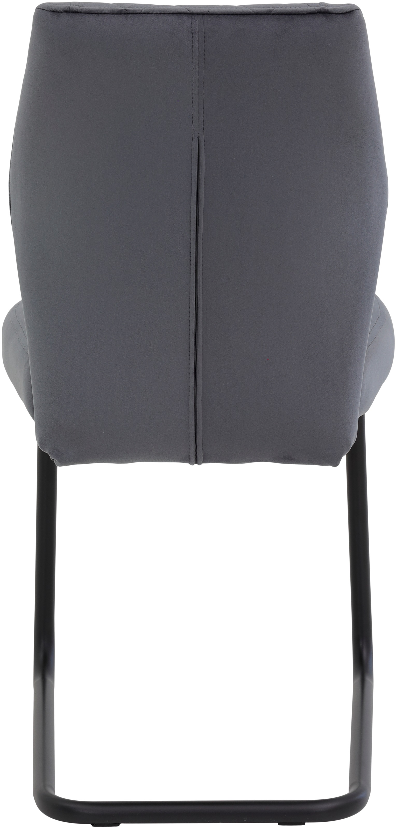 HELA Freischwinger »Freischwinger DALLAS 140kg belastbar, mit Rautensteppung«, (Set), 4 St., Samtvelours VELVET, Esszimmerstuhl, Rücken und Sitz ergonomisch gepolstert
