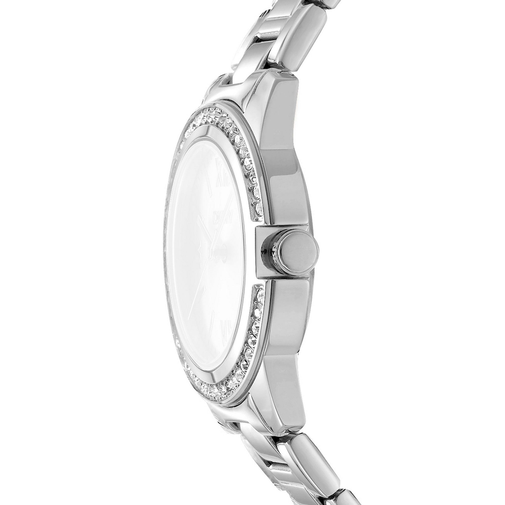 DKNY Quarzuhr »Evening« Armbanduhr, Damenuhr, Edelstahlarmband, analog