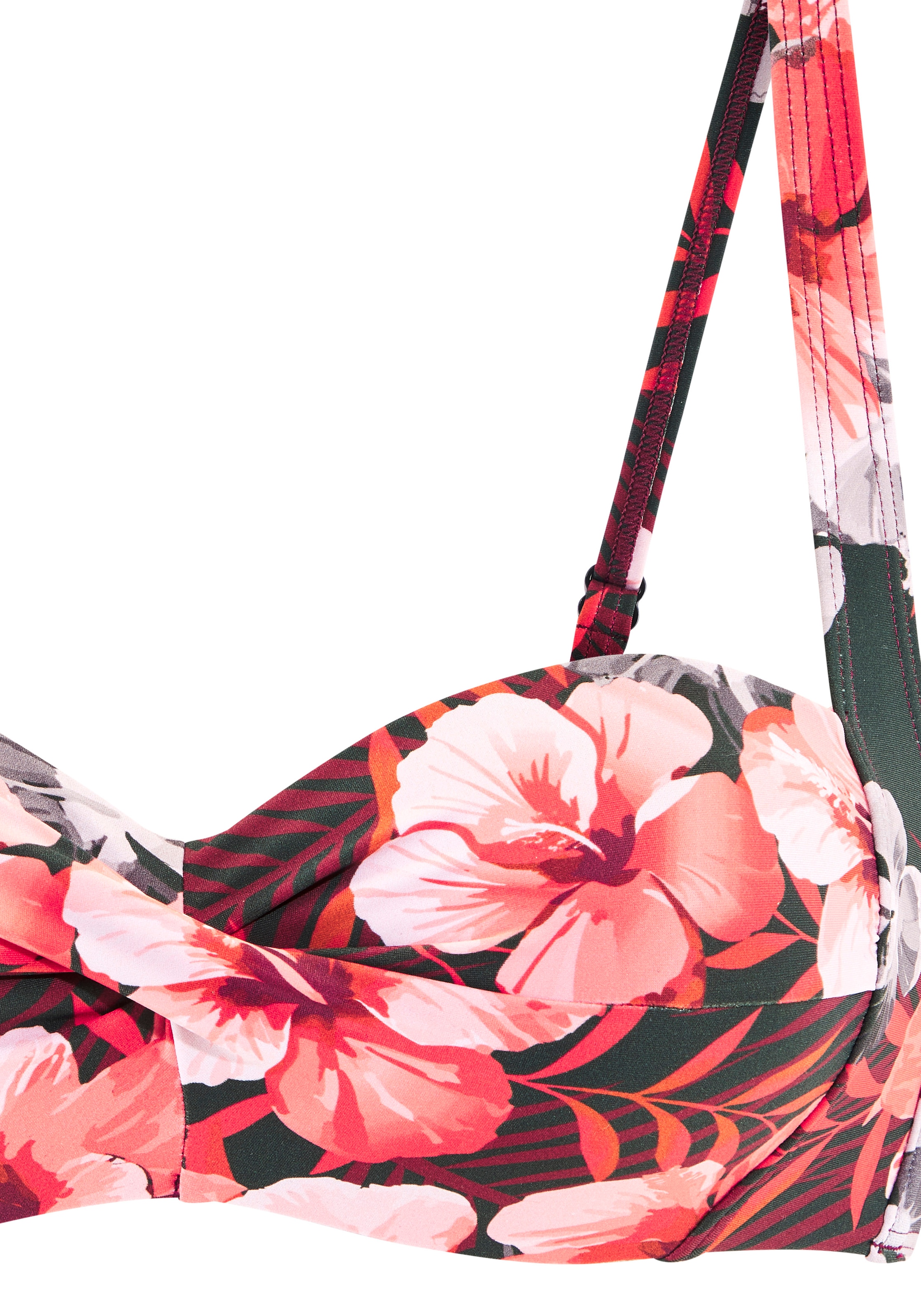 LASCANA Bügel-Bandeau-Bikini-Top »Loria« in  Wickeloptik, bis G-Cup