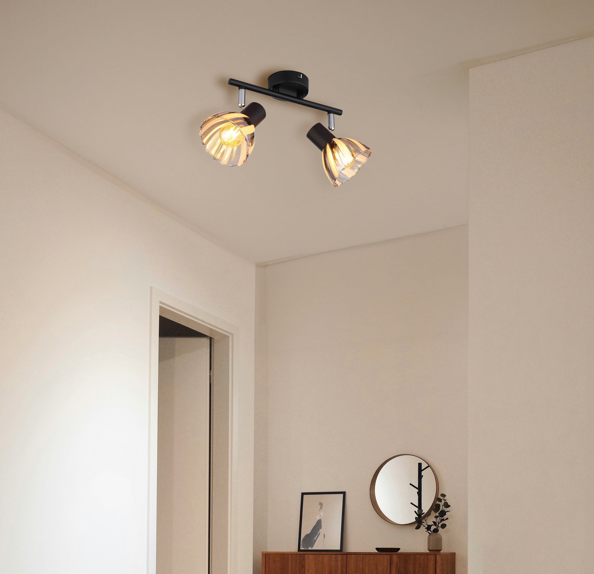 GLOBO LIGHTING Deckenstrahler »ZACHERY« E14 1 Stk. Spot Deckenspot Flur Schlafzimmer Wohnzimmer