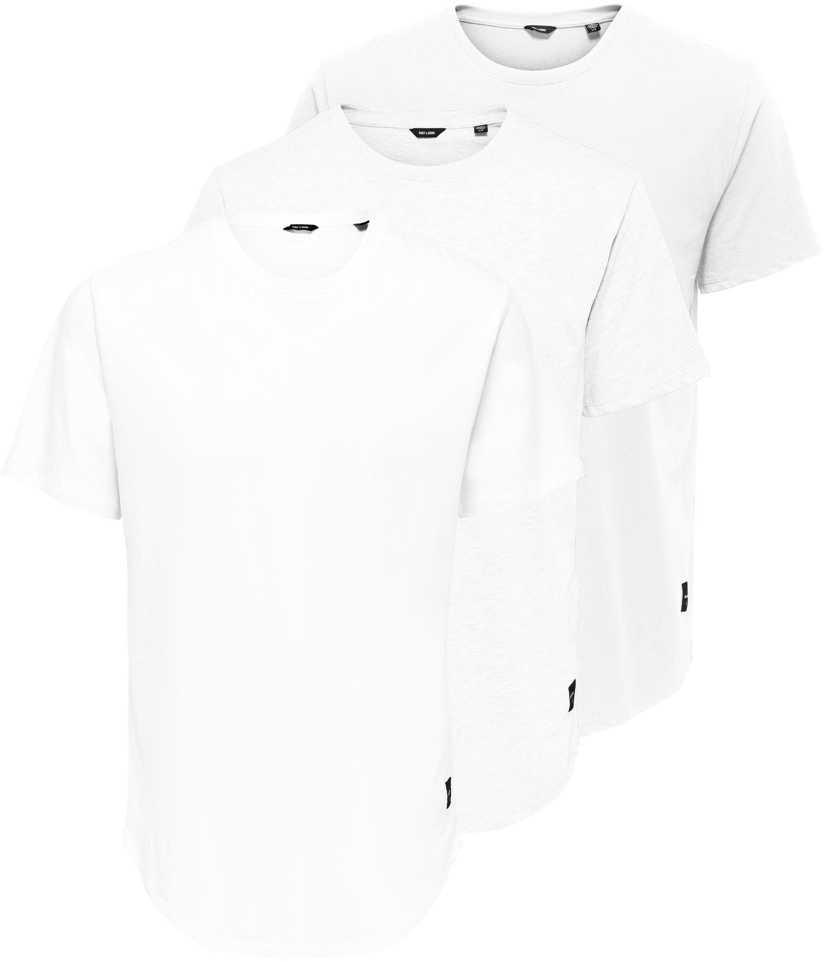 ONLY & SONS T-Shirt »ONSMATT LONGY SS TEE 3-PACK«, (Packung, 3er-Pack) kaufen