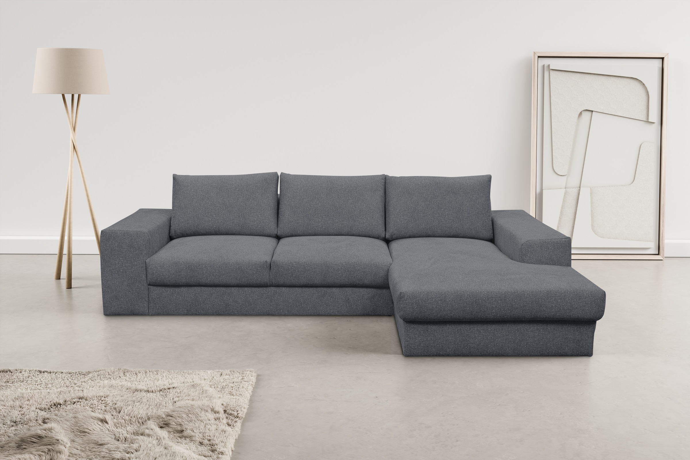 WERK2 Ecksofa »Rozzana Design Ecksofa mit hohem Komfort, zeitlos & elegant, günstig online kaufen