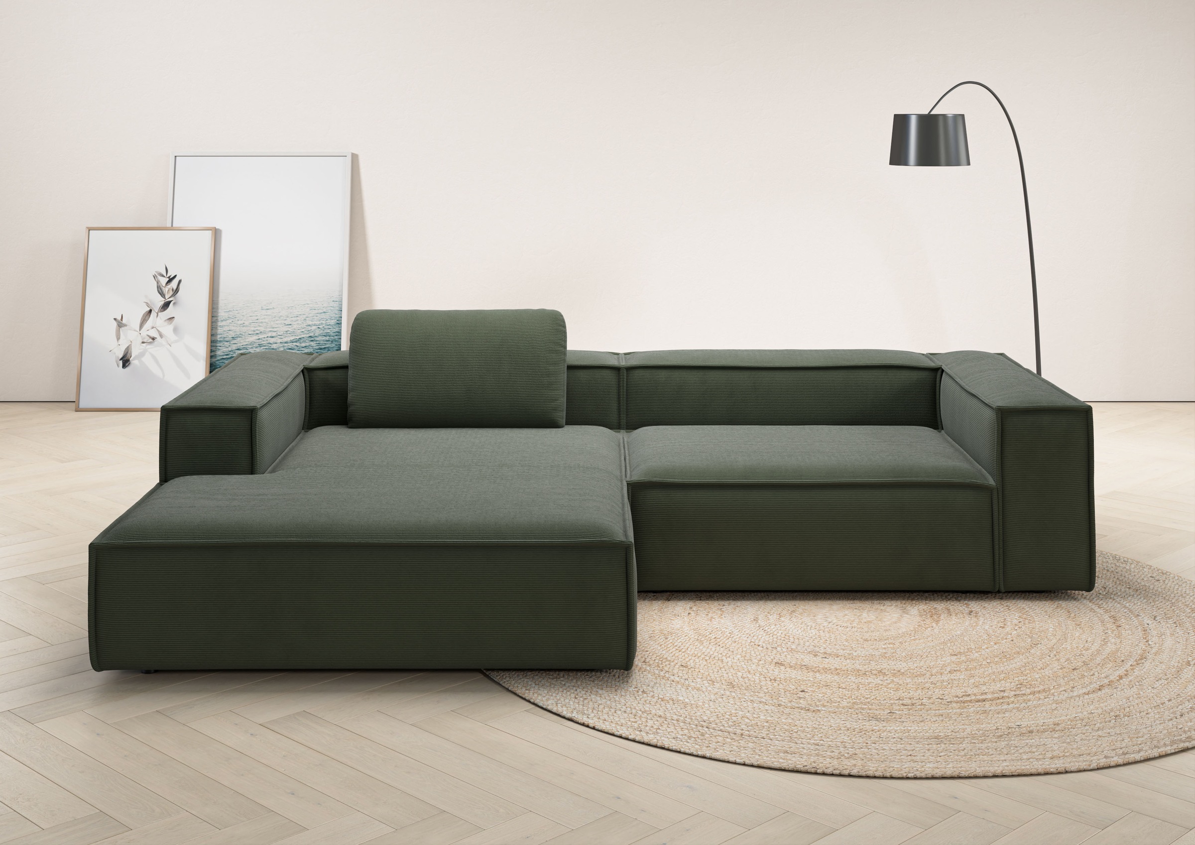 Places of Style Ecksofa »Watertown, modernes XXL L-Form, 306 cm breit«, Gro günstig online kaufen