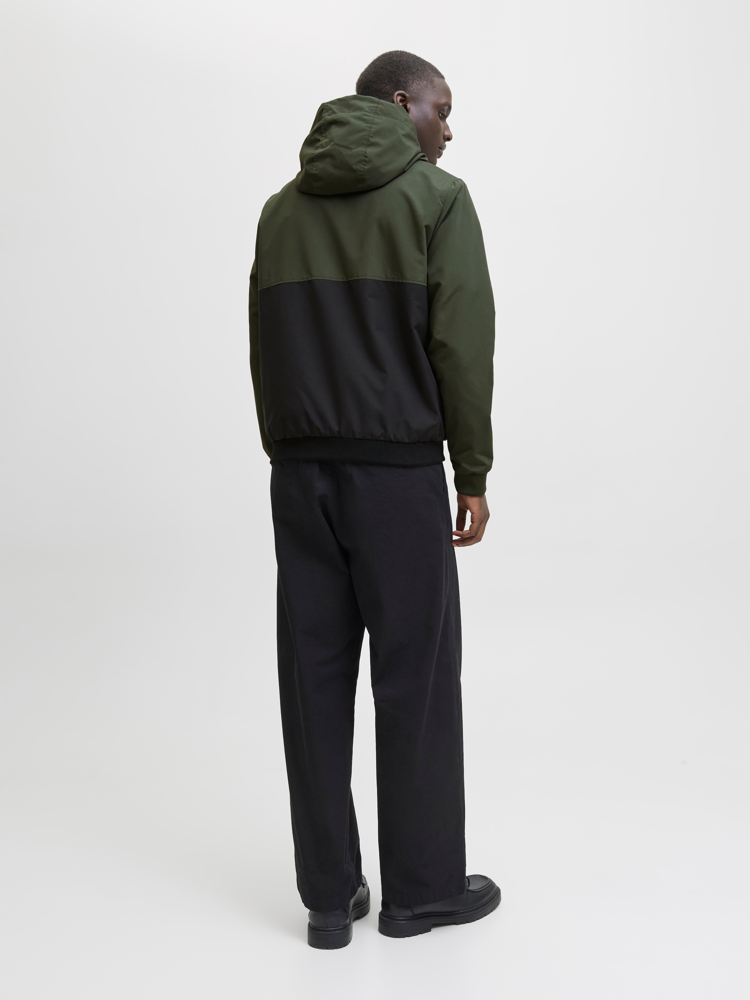 Jack & Jones Blouson »JJERUSH HOOD BOMBER NOOS«, mit Kapuze, mit Logo Schriftzug