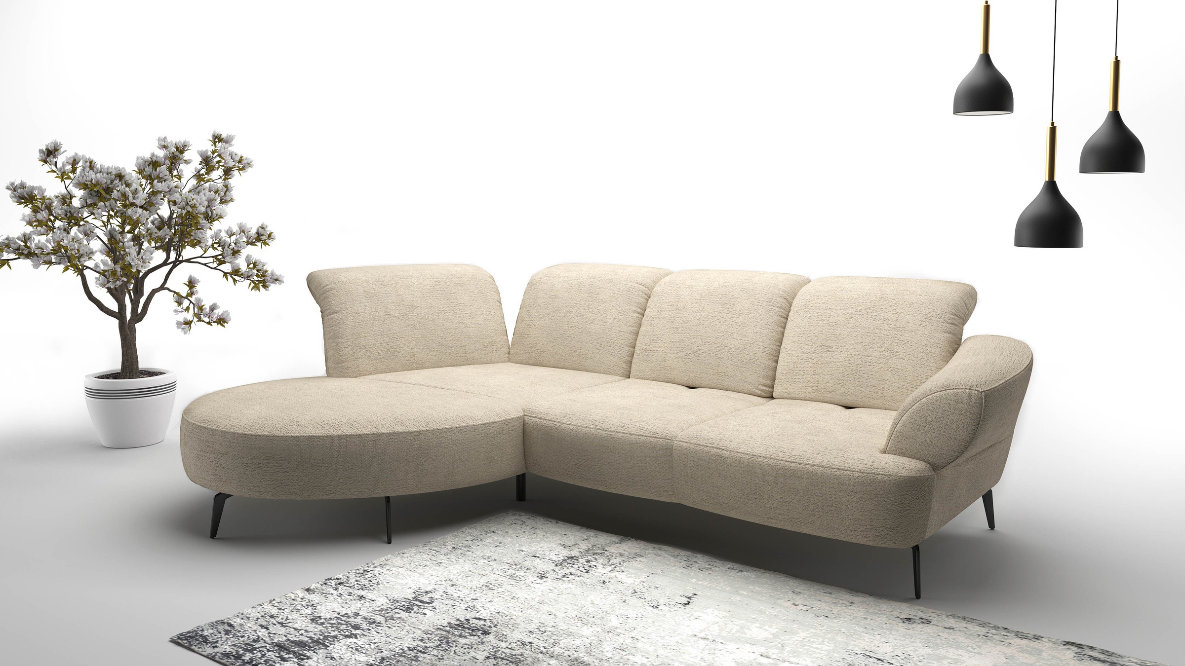 sit&more Ecksofa »Dance, L-Form, inkl. Sitztiefenverstellung« inkl. Click&S günstig online kaufen