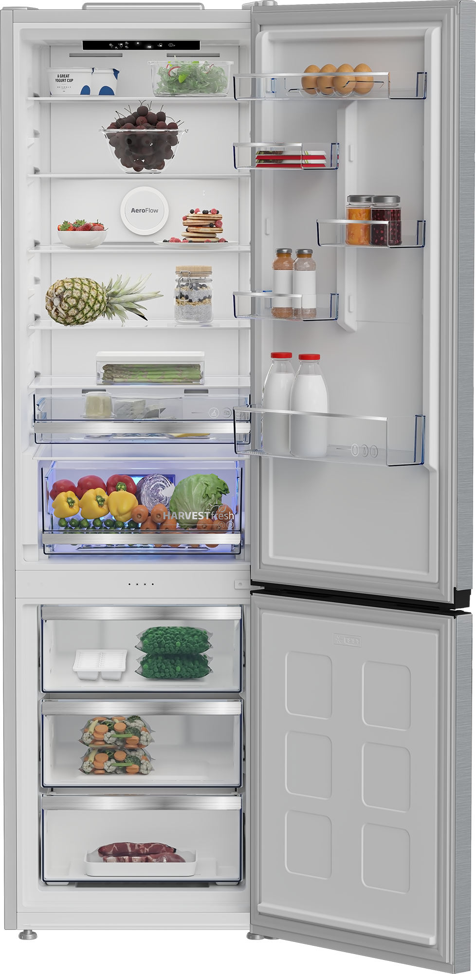BEKO Kühl-/Gefrierkombination »B5RCNA416HXB« 203,5 cm hoch 59,5 cm breit günstig online kaufen