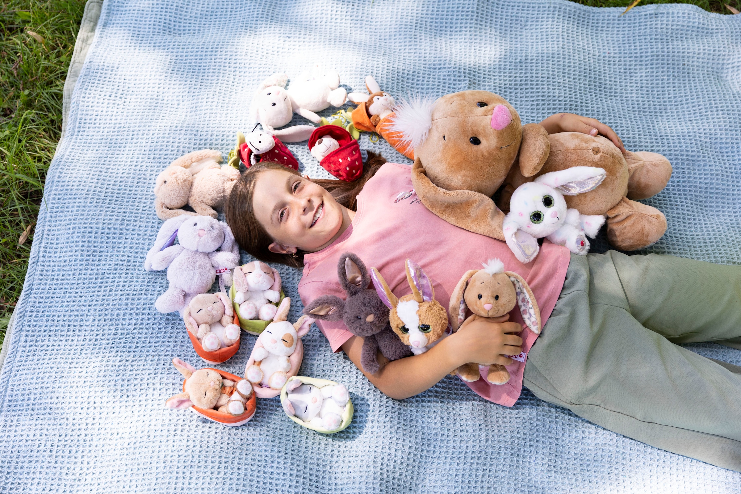 Nici Kuscheltier »My NICI Bunny, Hase creme 20 cm schlenkernd GREEN«